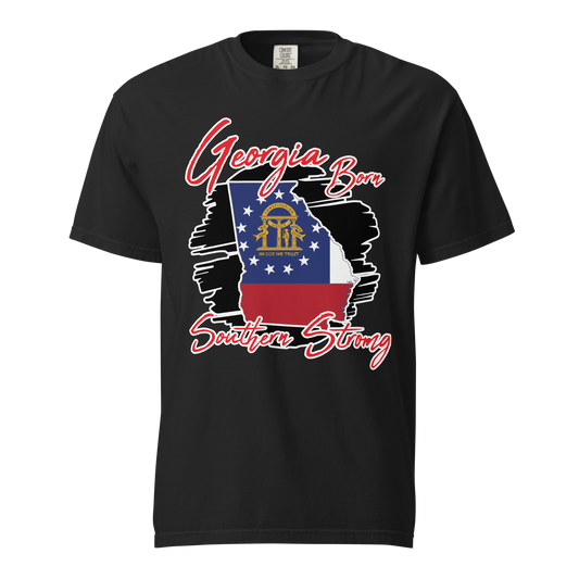 ${Georgia State (Heavyweight t-shirt)} ${USA Love Georgia State Unisex Garment-dyed t-shirt} ${xadaprints.com} ${XADA PRINTS