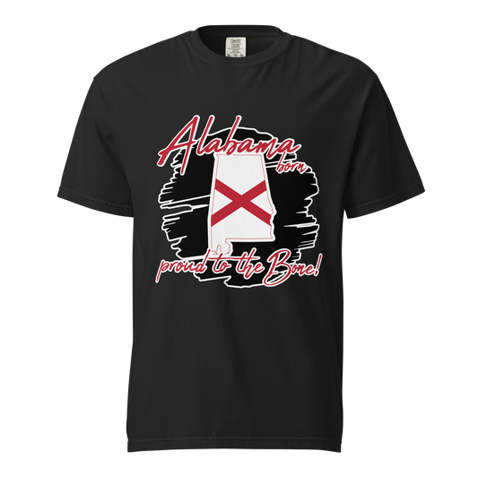 ${Alabama State (Heavyweight t-shirt)} ${USA Love Alabama State Unisex Garment-dyed t-shirt} ${xadaprints.com} ${XADA PRINTS}