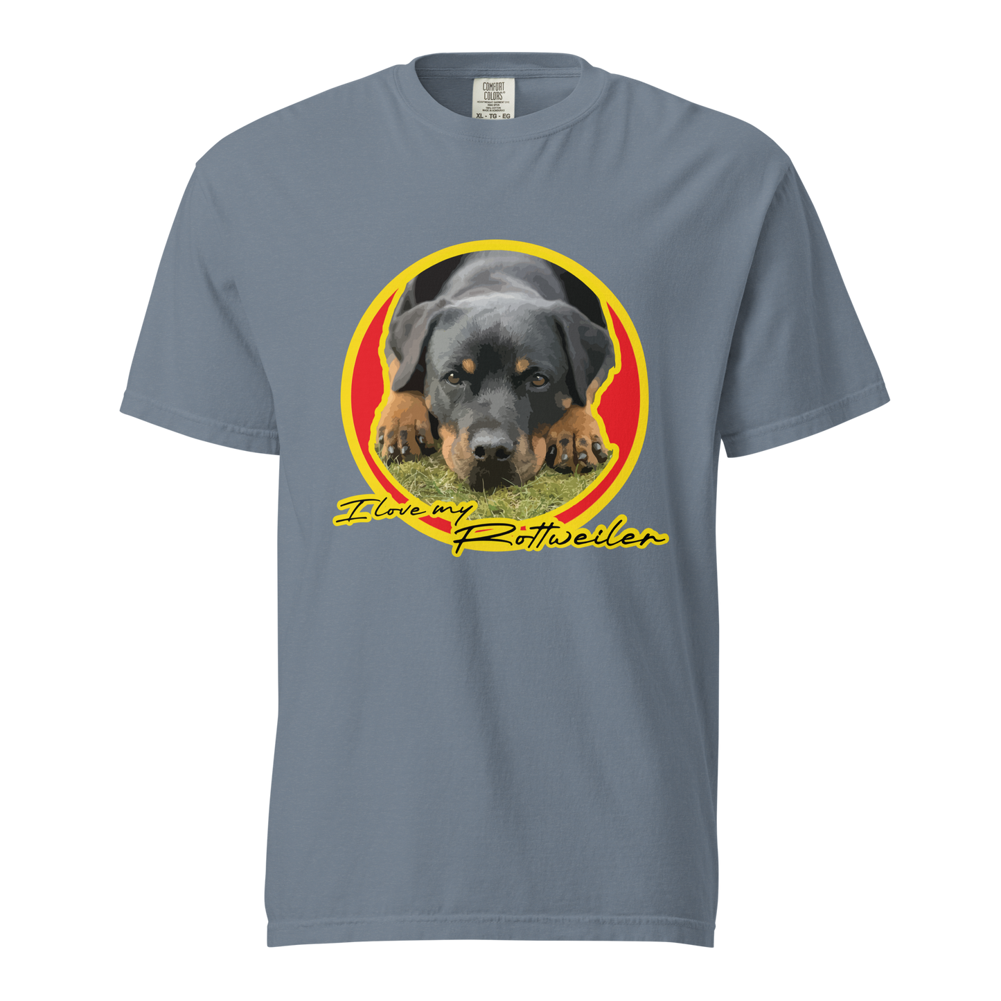 ${Rottweiler (Heavyweight t-shirt)} ${Pet Lovers Rottweiler Unisex (Heavyweight t-shirt)} ${xadaprints.com} ${XADA PRINTS}