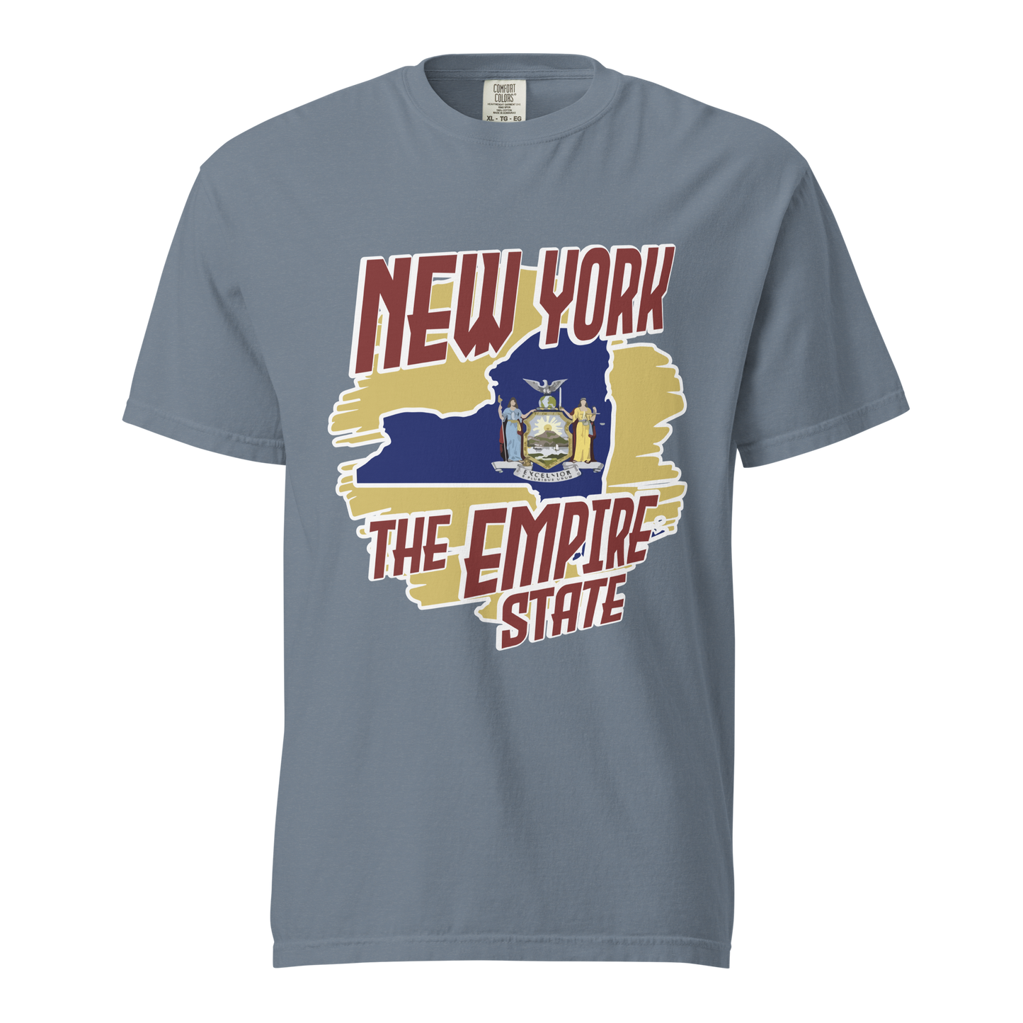 ${New York State (Heavyweight t-shirt)} ${USA Love New York State Unisex Garment-dyed t-shirt} ${xadaprints.com} ${XADA PRINTS