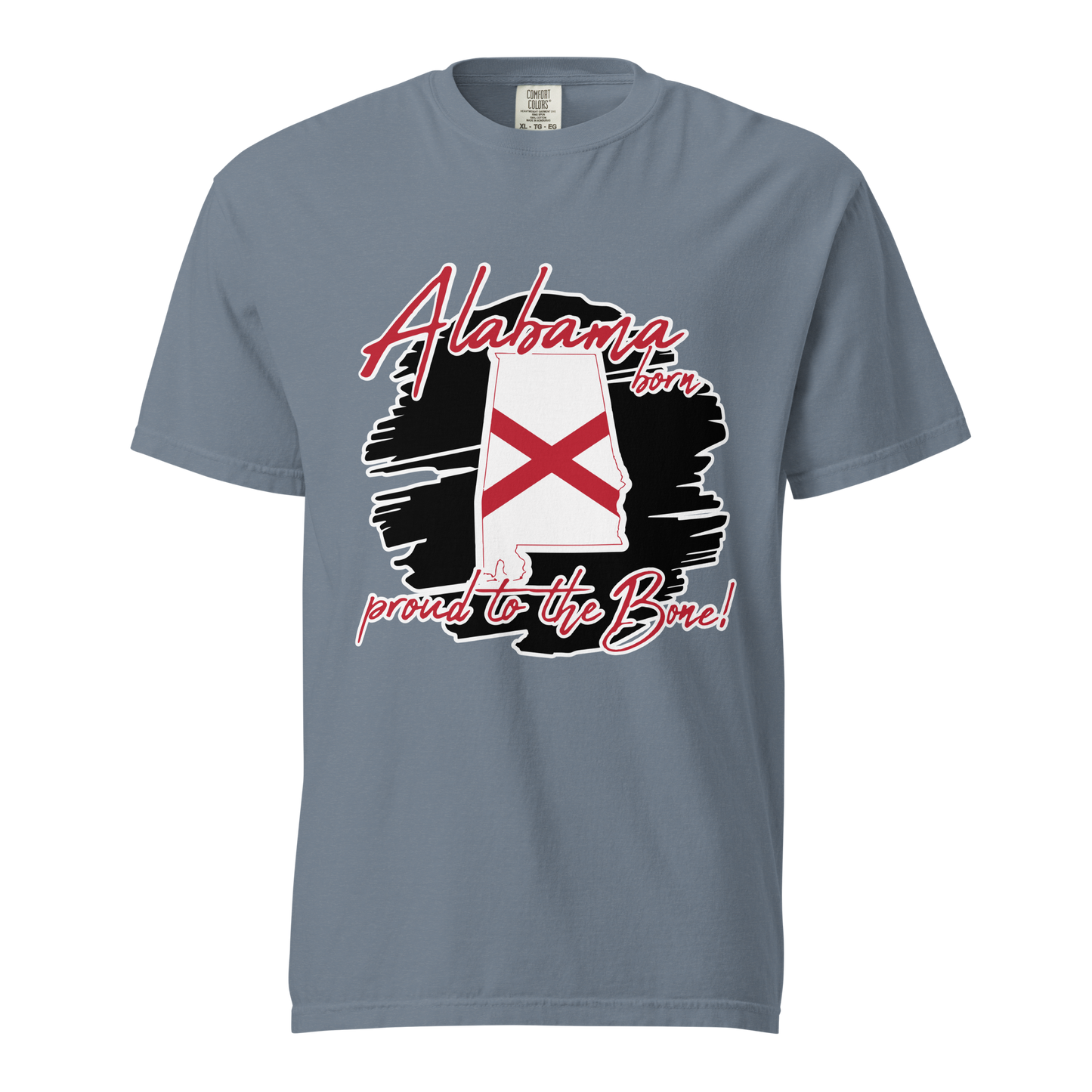 ${Alabama State (Heavyweight t-shirt)} ${USA Love Alabama State Unisex Garment-dyed t-shirt} ${xadaprints.com} ${XADA PRINTS}