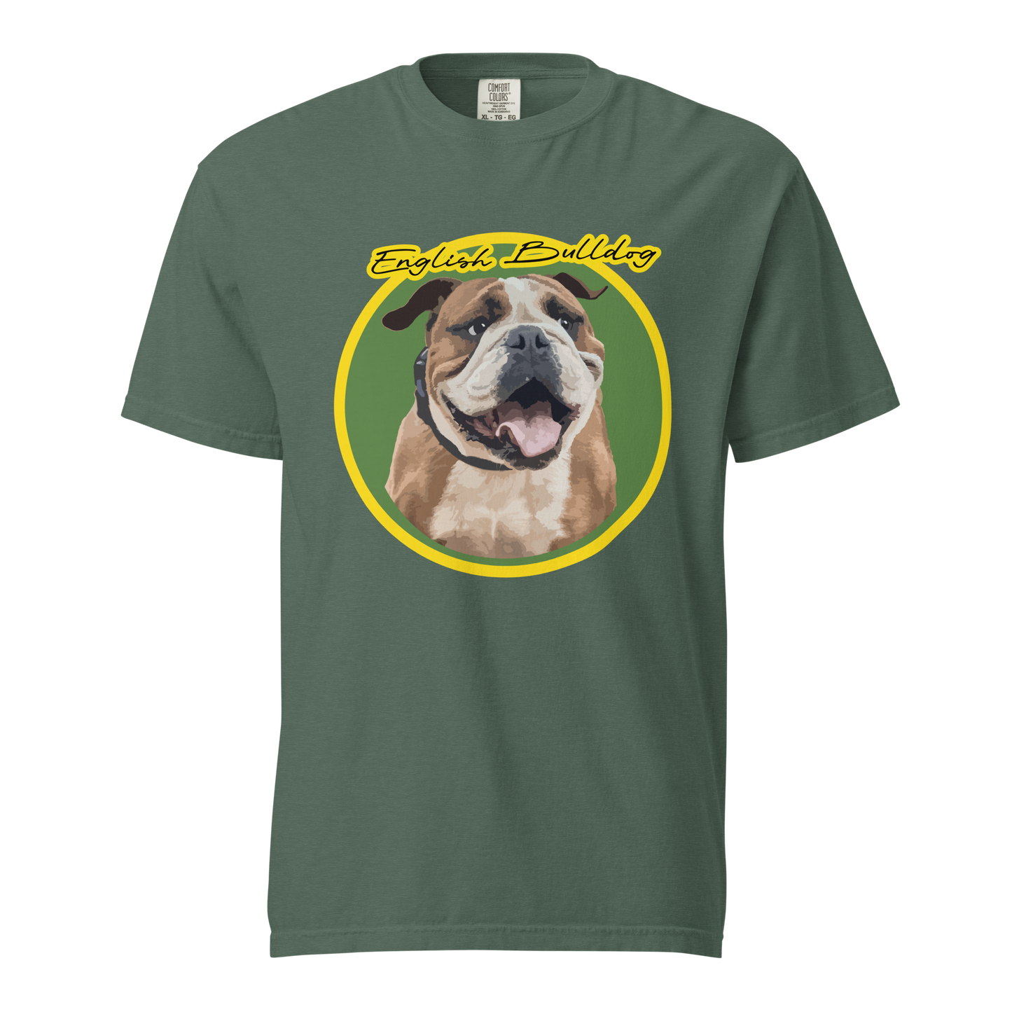 ${Bulldog (Heavyweight t-shirt)} ${Pet Lovers Bulldog Unisex (Heavyweight t-shirt)} ${xadaprints.com} ${XADA PRINTS}