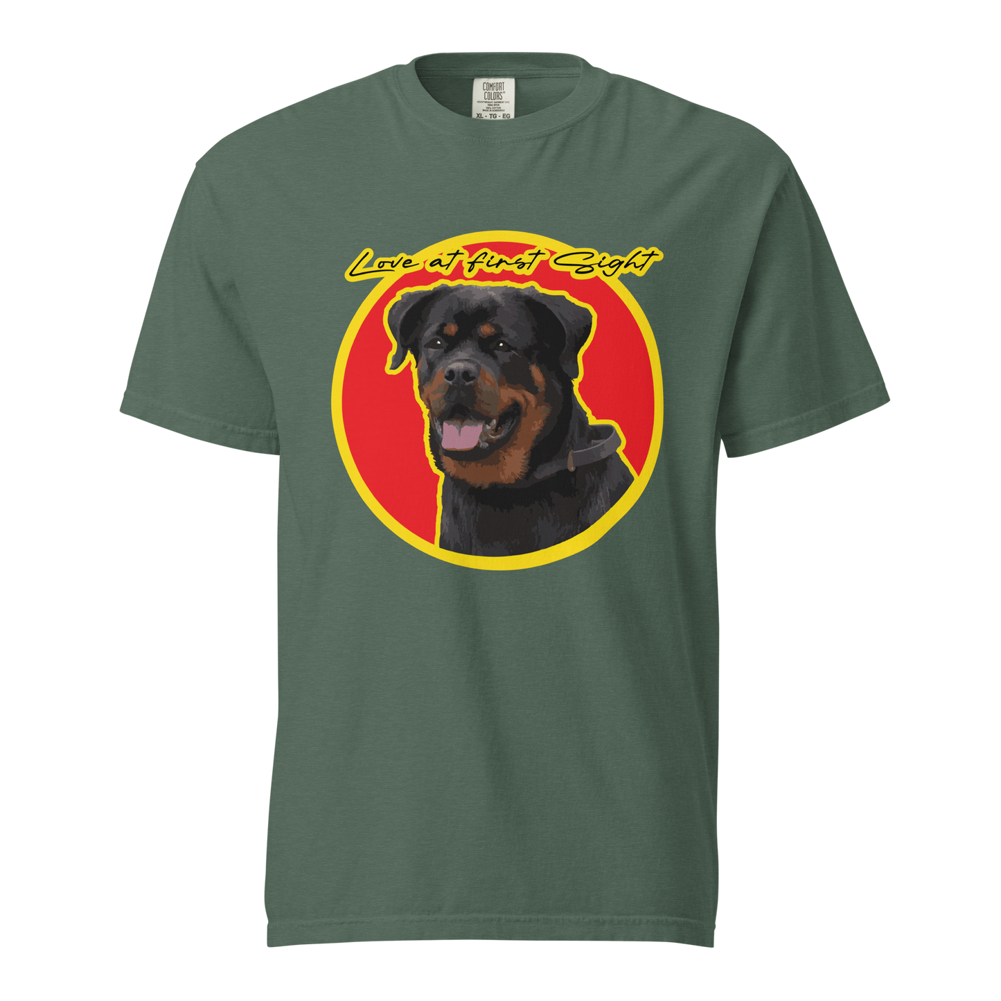 ${Rottweiler (Heavyweight t-shirt)} ${Pet Lovers Rottweiler Unisex (Heavyweight t-shirt)} ${xadaprints.com} ${XADA PRINTS}