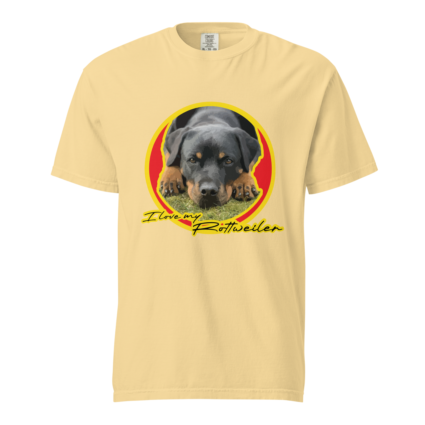 ${Rottweiler (Heavyweight t-shirt)} ${Pet Lovers Rottweiler Unisex (Heavyweight t-shirt)} ${xadaprints.com} ${XADA PRINTS}