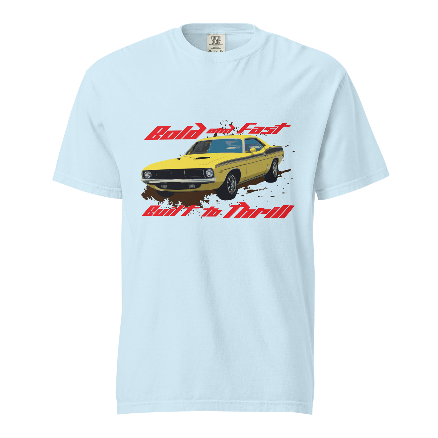 ${Plymouth Cuda (Heavyweight t-shirt)} ${Muscle Car Plymouth Cuda Unisex (Heavyweight t-shirt)} ${xadaprints.com} ${XADA PRINTS}