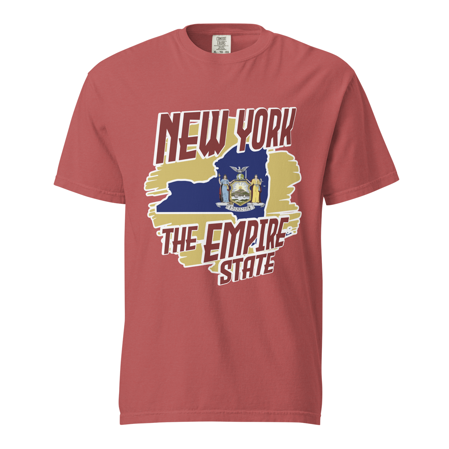 ${New York State (Heavyweight t-shirt)} ${USA Love New York State Unisex Garment-dyed t-shirt} ${xadaprints.com} ${XADA PRINTS