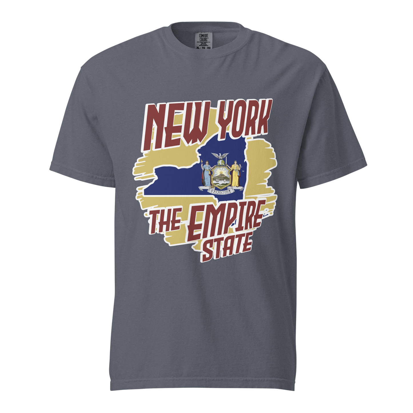 ${New York State (Heavyweight t-shirt)} ${USA Love New York State Unisex Garment-dyed t-shirt} ${xadaprints.com} ${XADA PRINTS