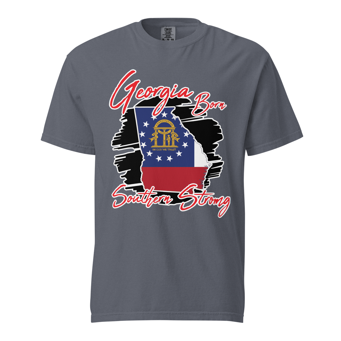 ${Georgia State (Heavyweight t-shirt)} ${USA Love Georgia State Unisex Garment-dyed t-shirt} ${xadaprints.com} ${XADA PRINTS