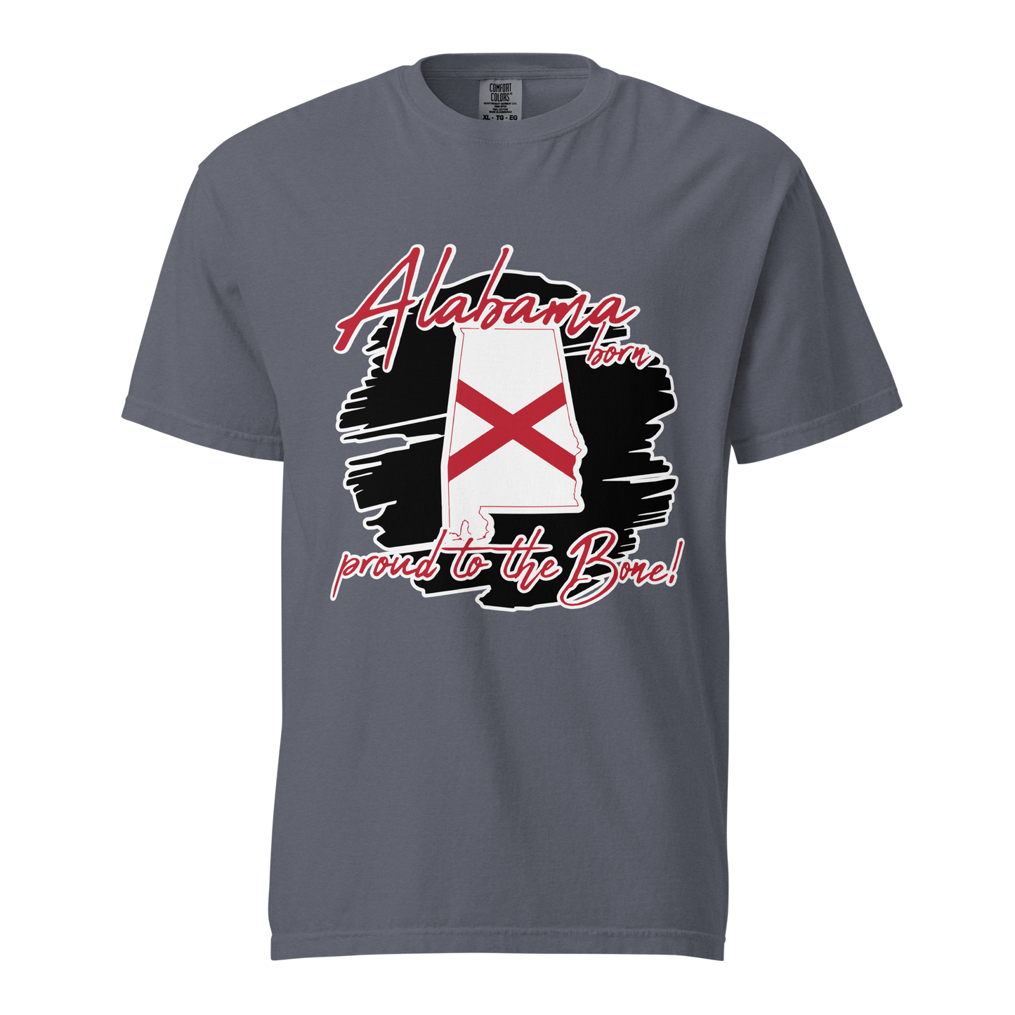 ${Alabama State (Heavyweight t-shirt)} ${USA Love Alabama State Unisex Garment-dyed t-shirt} ${xadaprints.com} ${XADA PRINTS}