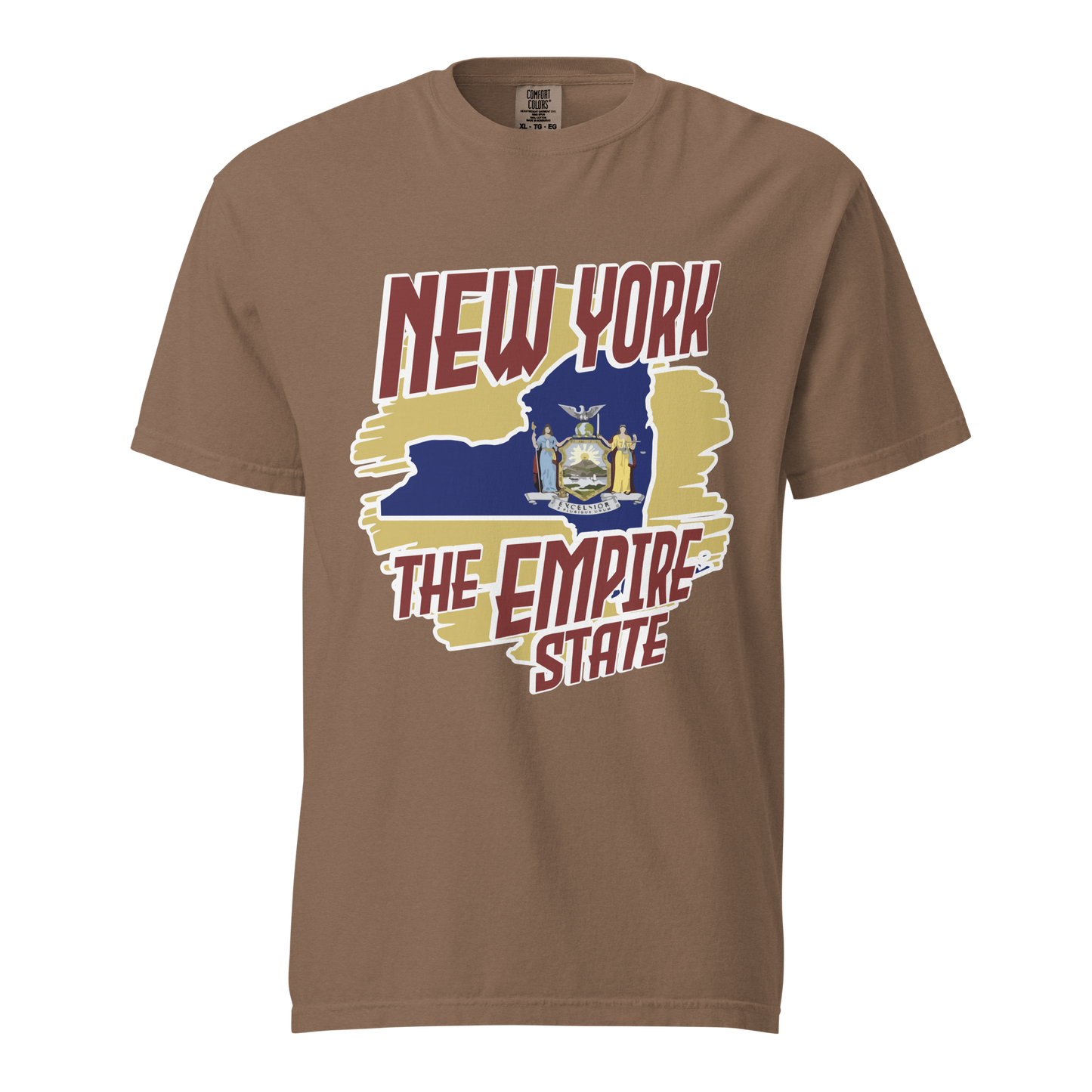 ${New York State (Heavyweight t-shirt)} ${USA Love New York State Unisex Garment-dyed t-shirt} ${xadaprints.com} ${XADA PRINTS