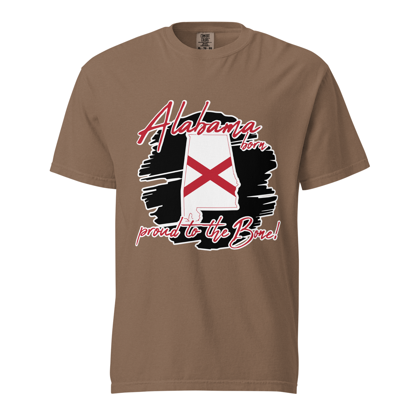 ${Alabama State (Heavyweight t-shirt)} ${USA Love Alabama State Unisex Garment-dyed t-shirt} ${xadaprints.com} ${XADA PRINTS}