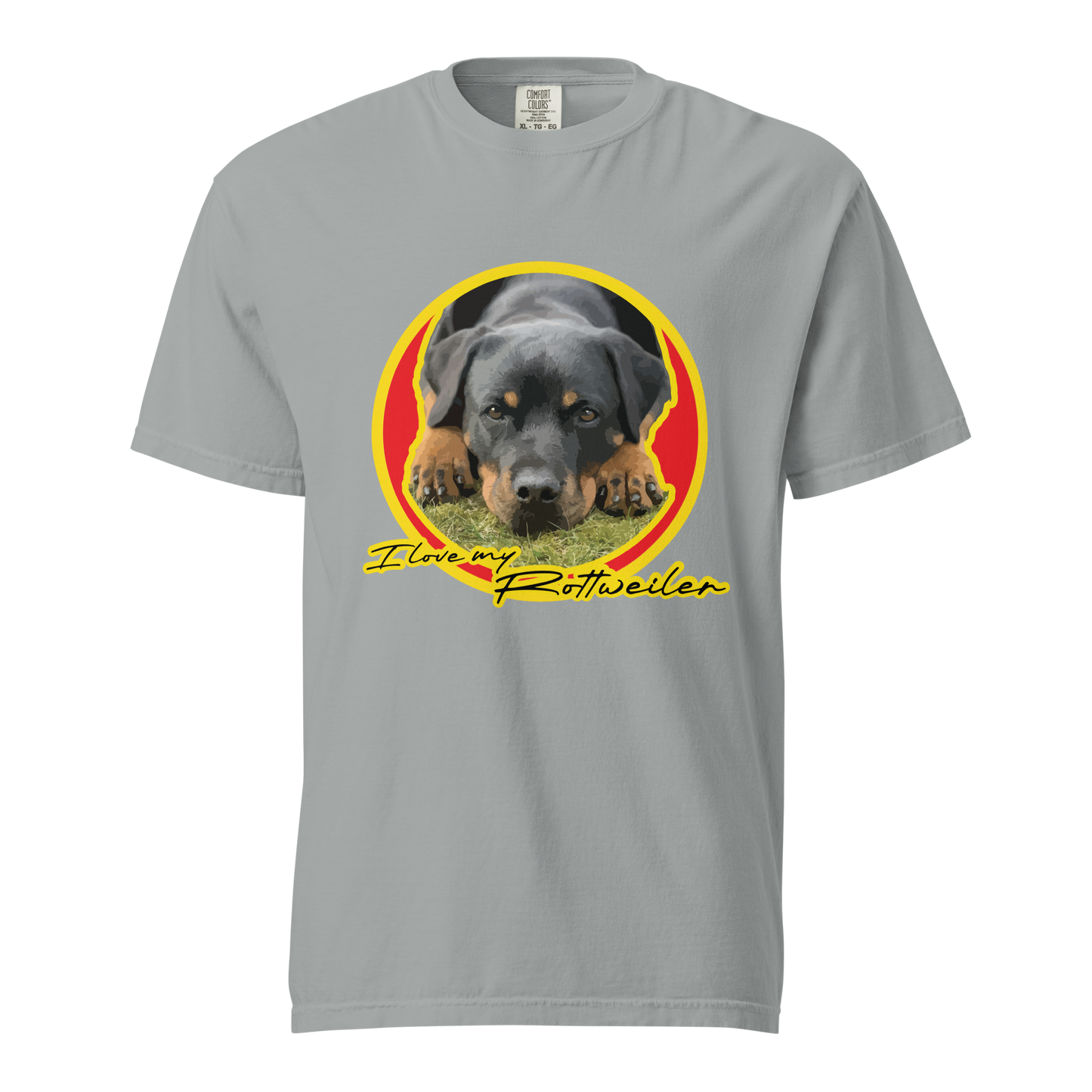 ${Rottweiler (Heavyweight t-shirt)} ${Pet Lovers Rottweiler Unisex (Heavyweight t-shirt)} ${xadaprints.com} ${XADA PRINTS}