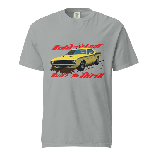 ${Plymouth Cuda (Heavyweight t-shirt)} ${Muscle Car Plymouth Cuda Unisex (Heavyweight t-shirt)} ${xadaprints.com} ${XADA PRINTS}