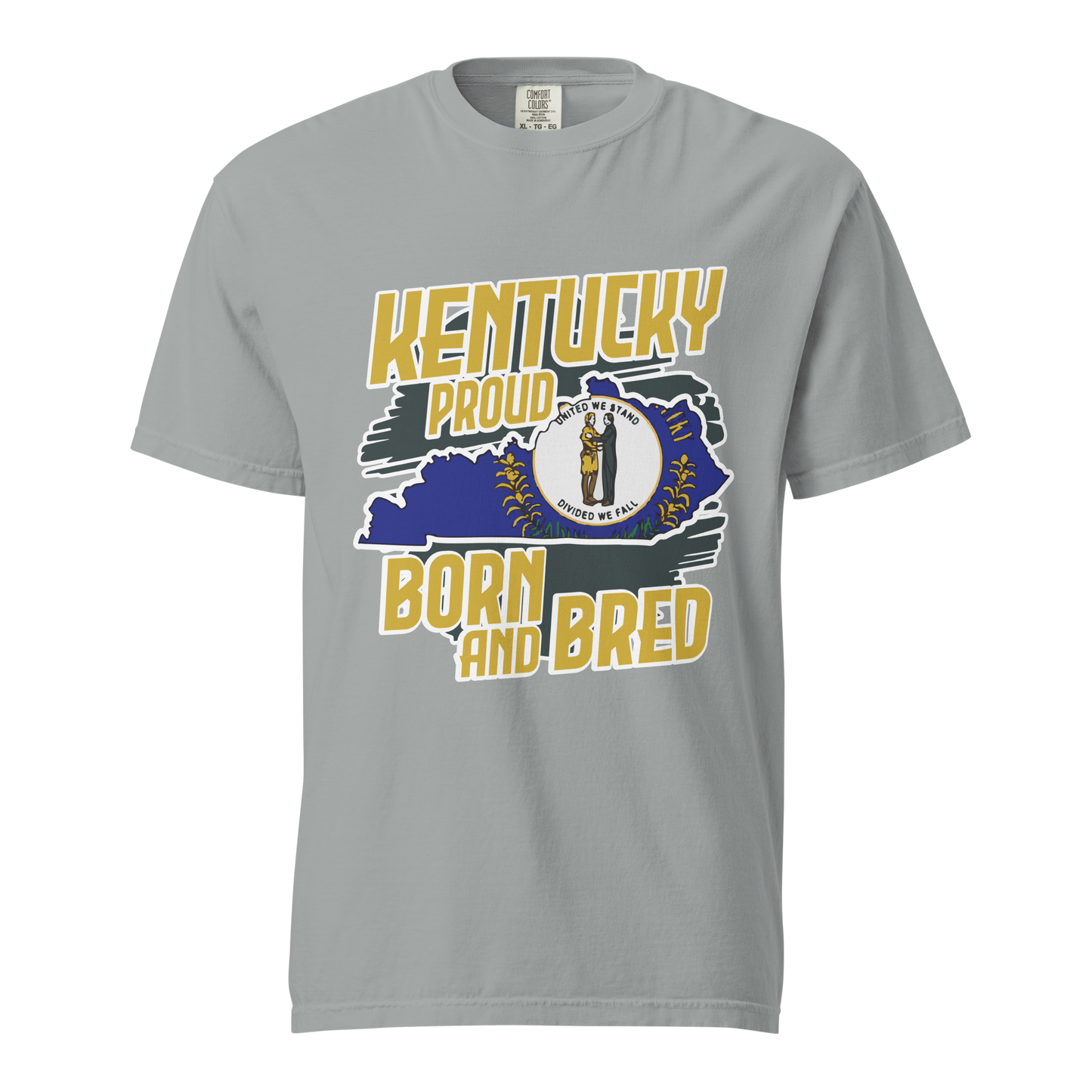 ${Kentucky State (Heavyweight t-shirt)} ${USA Love Kentucky State Unisex Garment-dyed t-shirt} ${xadaprints.com} ${XADA PRINTS