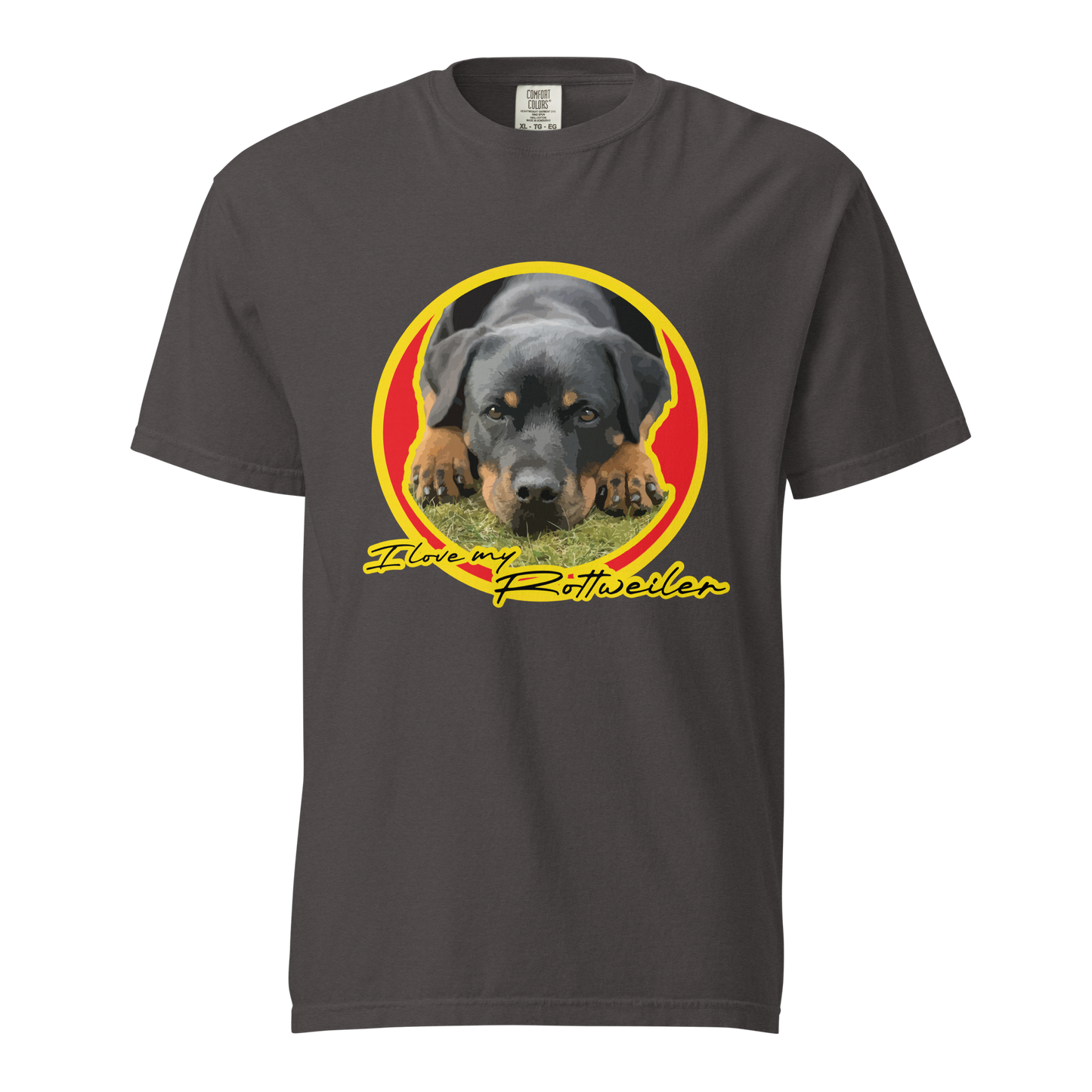 ${Rottweiler (Heavyweight t-shirt)} ${Pet Lovers Rottweiler Unisex (Heavyweight t-shirt)} ${xadaprints.com} ${XADA PRINTS}