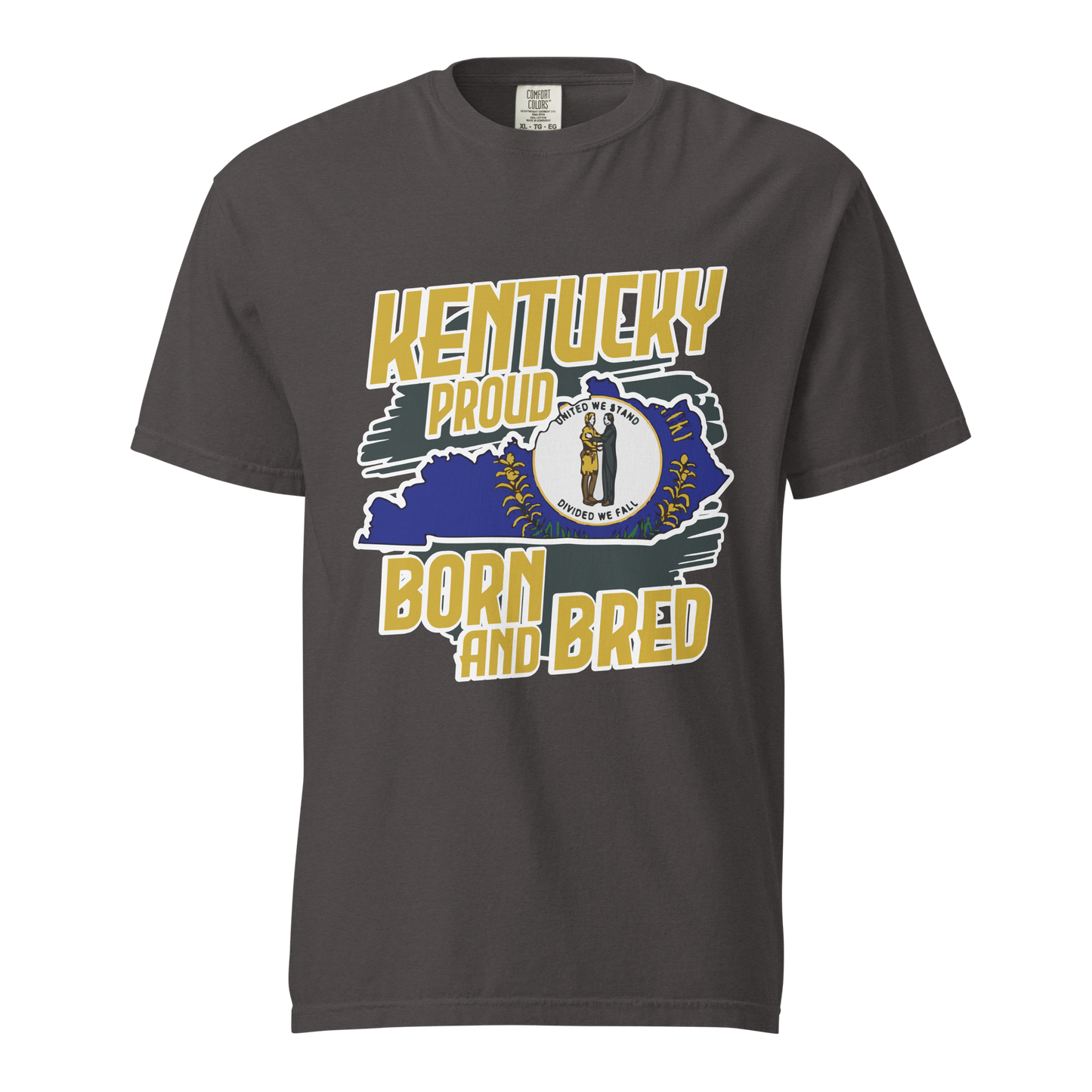 ${Kentucky State (Heavyweight t-shirt)} ${USA Love Kentucky State Unisex Garment-dyed t-shirt} ${xadaprints.com} ${XADA PRINTS