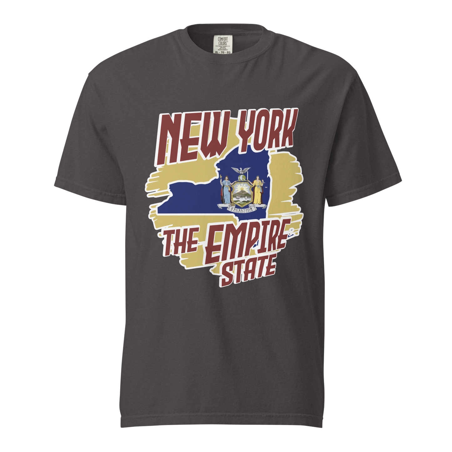 ${New York State (Heavyweight t-shirt)} ${USA Love New York State Unisex Garment-dyed t-shirt} ${xadaprints.com} ${XADA PRINTS