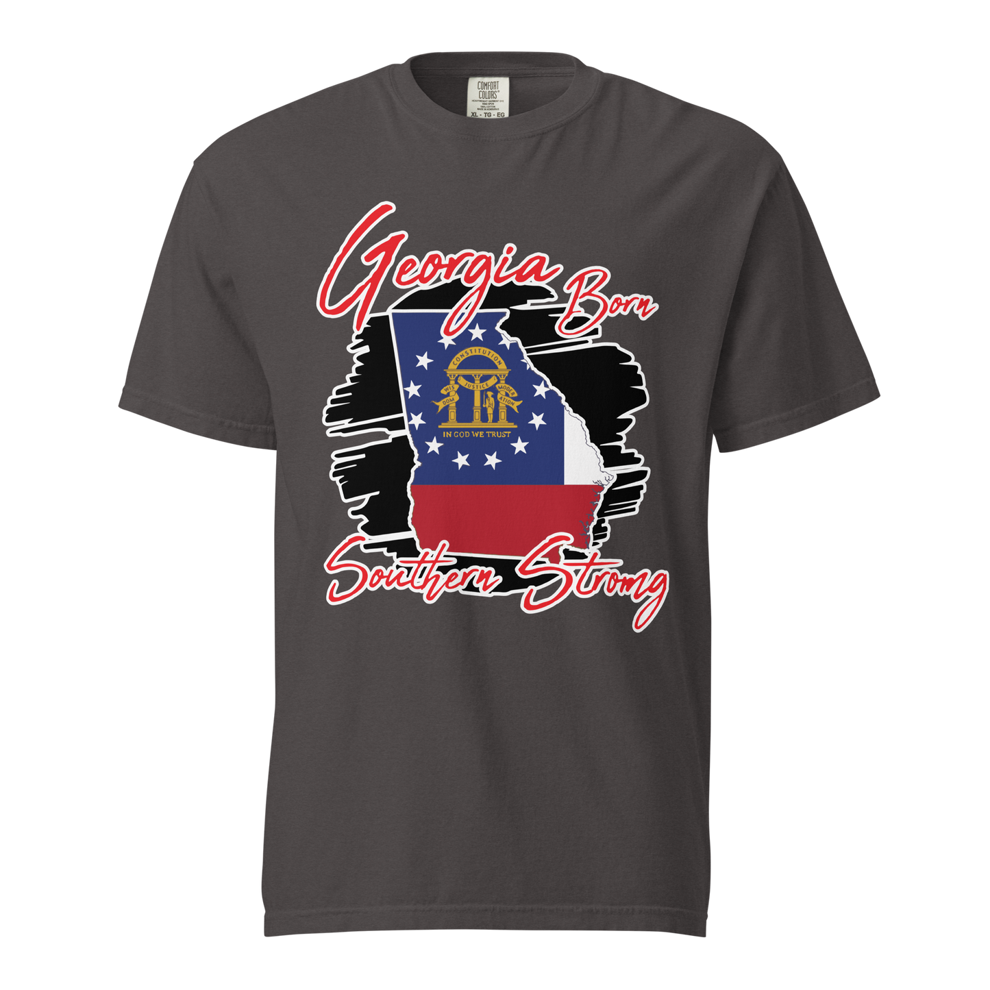 ${Georgia State (Heavyweight t-shirt)} ${USA Love Georgia State Unisex Garment-dyed t-shirt} ${xadaprints.com} ${XADA PRINTS