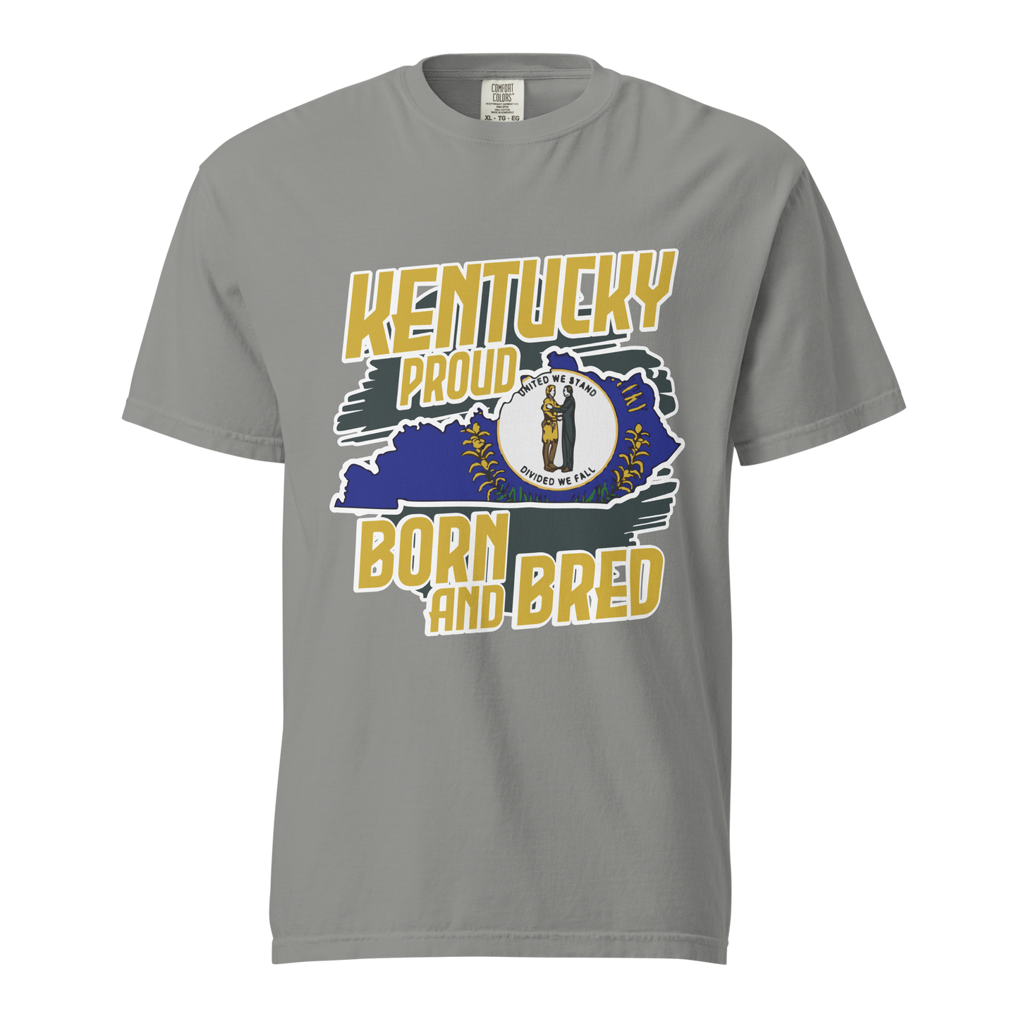 ${Kentucky State (Heavyweight t-shirt)} ${USA Love Kentucky State Unisex Garment-dyed t-shirt} ${xadaprints.com} ${XADA PRINTS