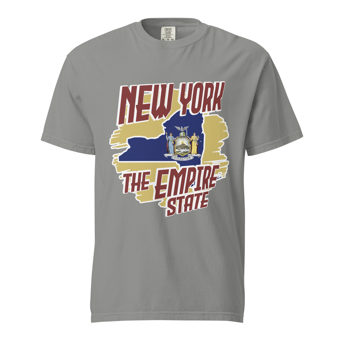 ${New York State (Heavyweight t-shirt)} ${USA Love New York State Unisex Garment-dyed t-shirt} ${xadaprints.com} ${XADA PRINTS