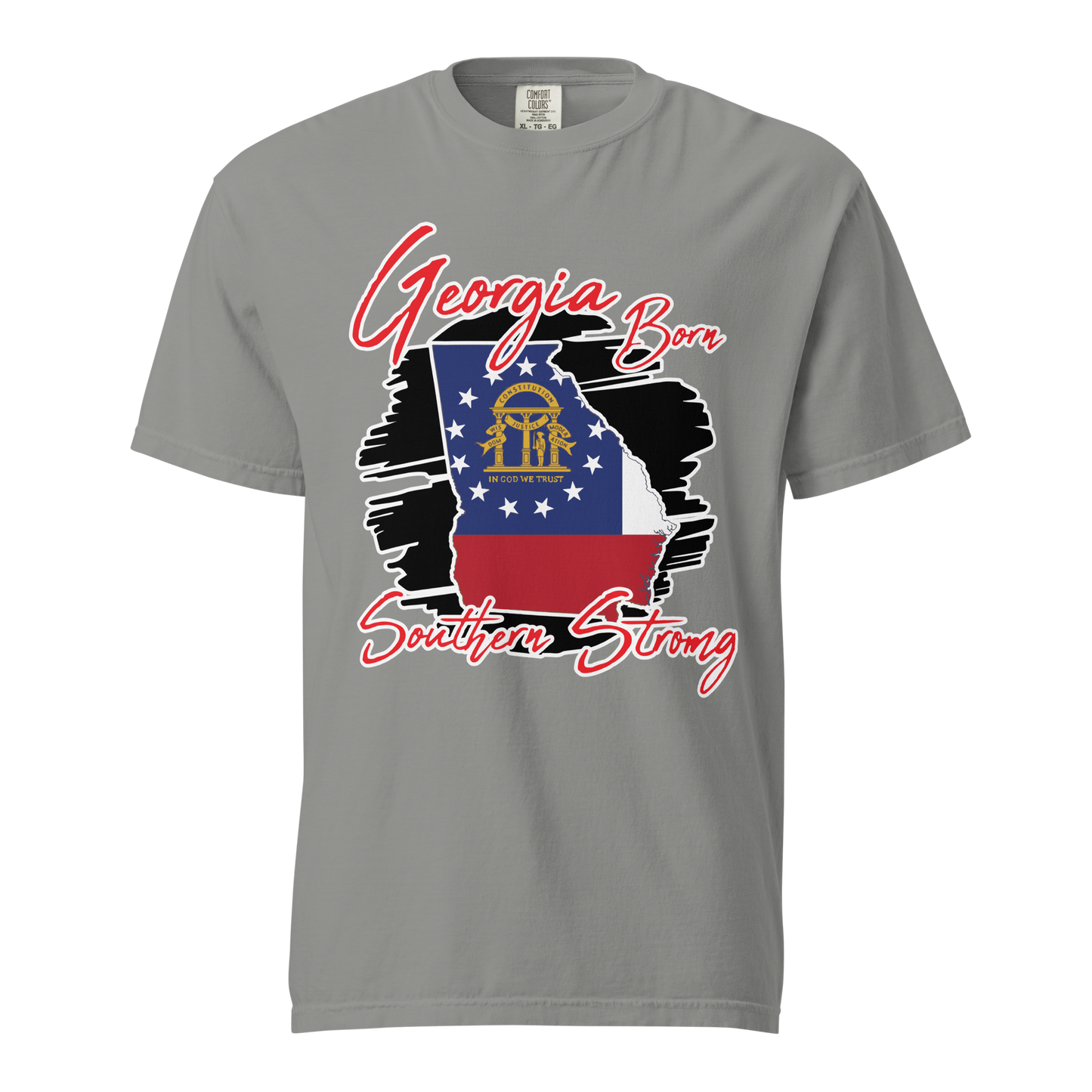 ${Georgia State (Heavyweight t-shirt)} ${USA Love Georgia State Unisex Garment-dyed t-shirt} ${xadaprints.com} ${XADA PRINTS