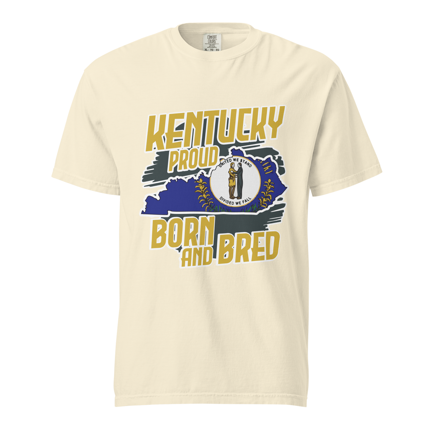 ${Kentucky State (Heavyweight t-shirt)} ${USA Love Kentucky State Unisex Garment-dyed t-shirt} ${xadaprints.com} ${XADA PRINTS