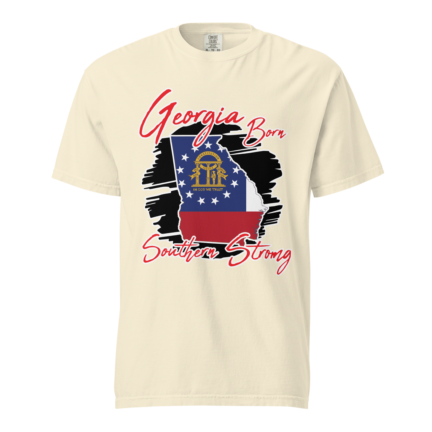 ${Georgia State (Heavyweight t-shirt)} ${USA Love Georgia State Unisex Garment-dyed t-shirt} ${xadaprints.com} ${XADA PRINTS