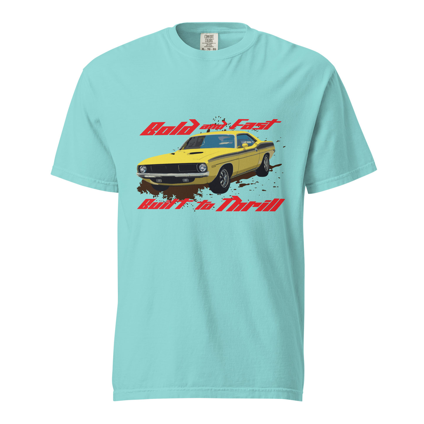 ${Plymouth Cuda (Heavyweight t-shirt)} ${Muscle Car Plymouth Cuda Unisex (Heavyweight t-shirt)} ${xadaprints.com} ${XADA PRINTS}