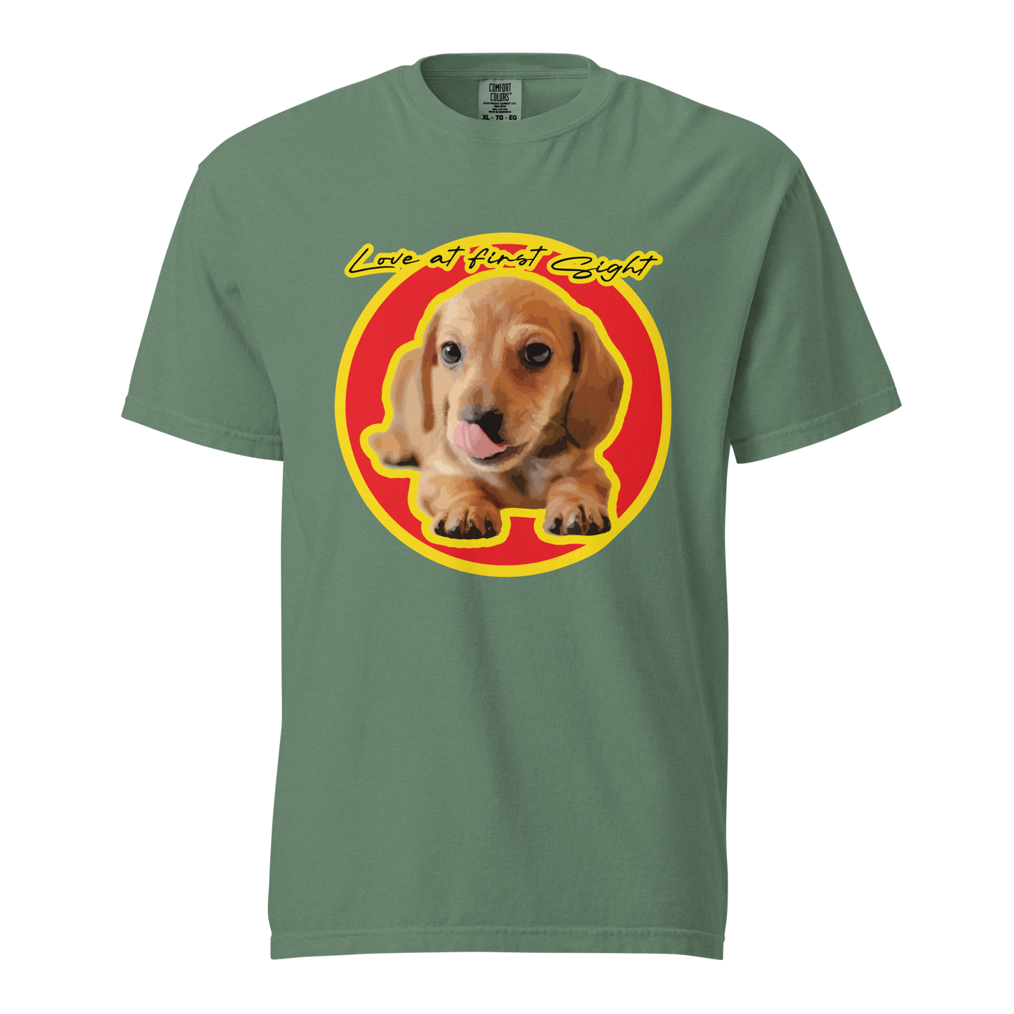 ${Dachshund (Heavyweight t-shirt)} ${Dachshund Unisex (Heavyweight t-shirt)} ${xadaprints.com} ${XADA PRINTS}