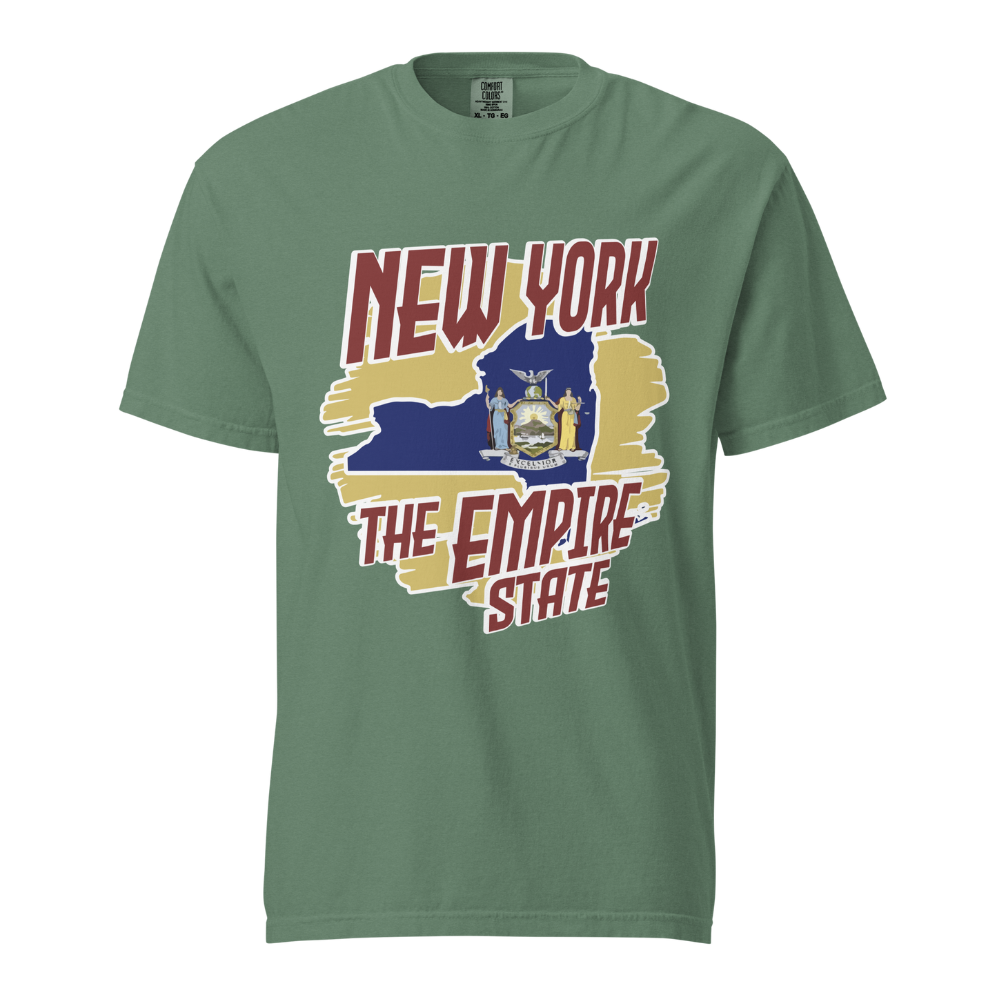 ${New York State (Heavyweight t-shirt)} ${USA Love New York State Unisex Garment-dyed t-shirt} ${xadaprints.com} ${XADA PRINTS