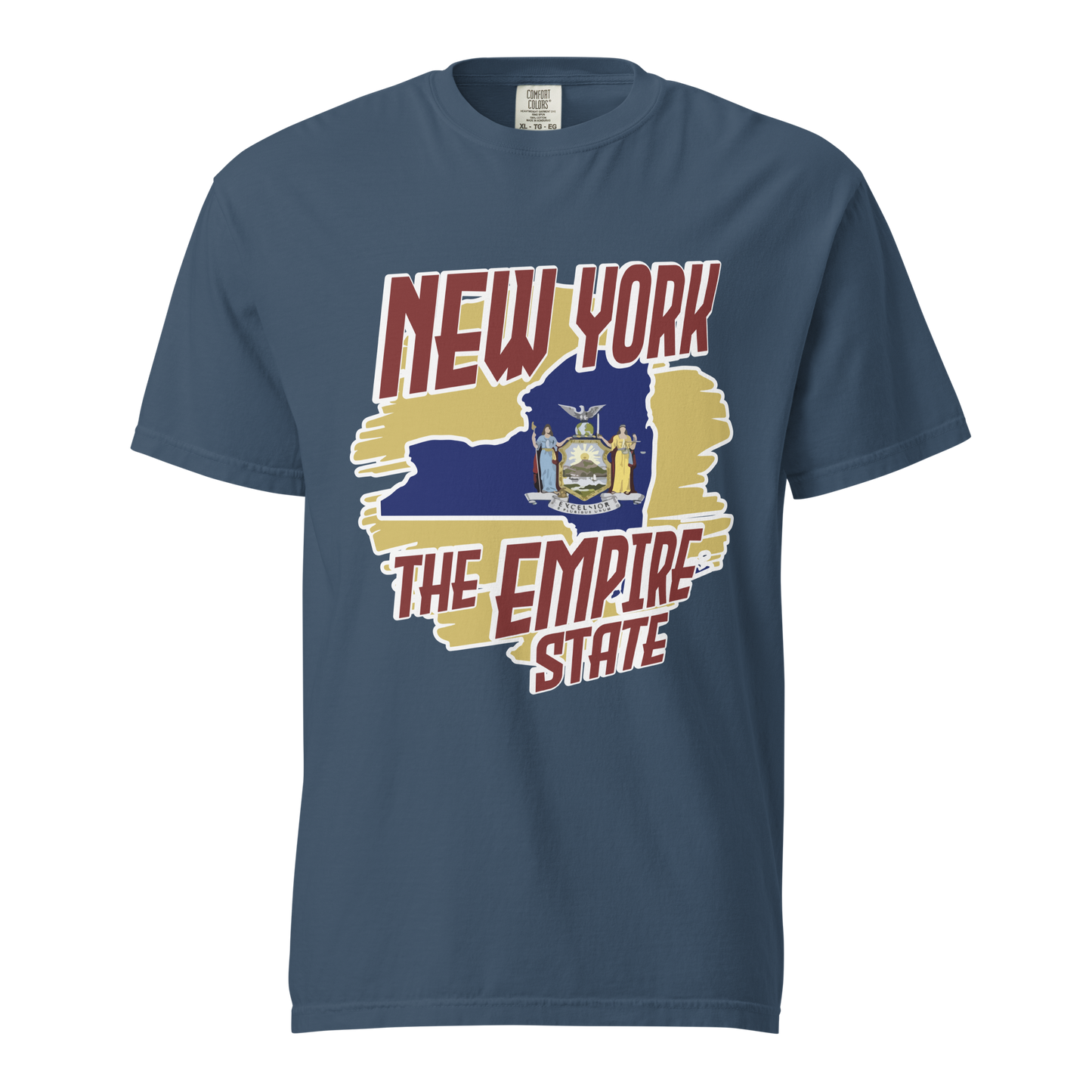 ${New York State (Heavyweight t-shirt)} ${USA Love New York State Unisex Garment-dyed t-shirt} ${xadaprints.com} ${XADA PRINTS