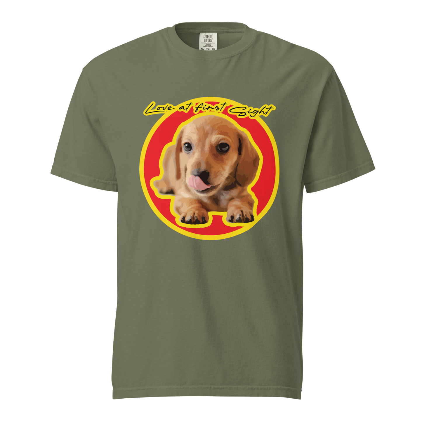 ${Dachshund (Heavyweight t-shirt)} ${Dachshund Unisex (Heavyweight t-shirt)} ${xadaprints.com} ${XADA PRINTS}