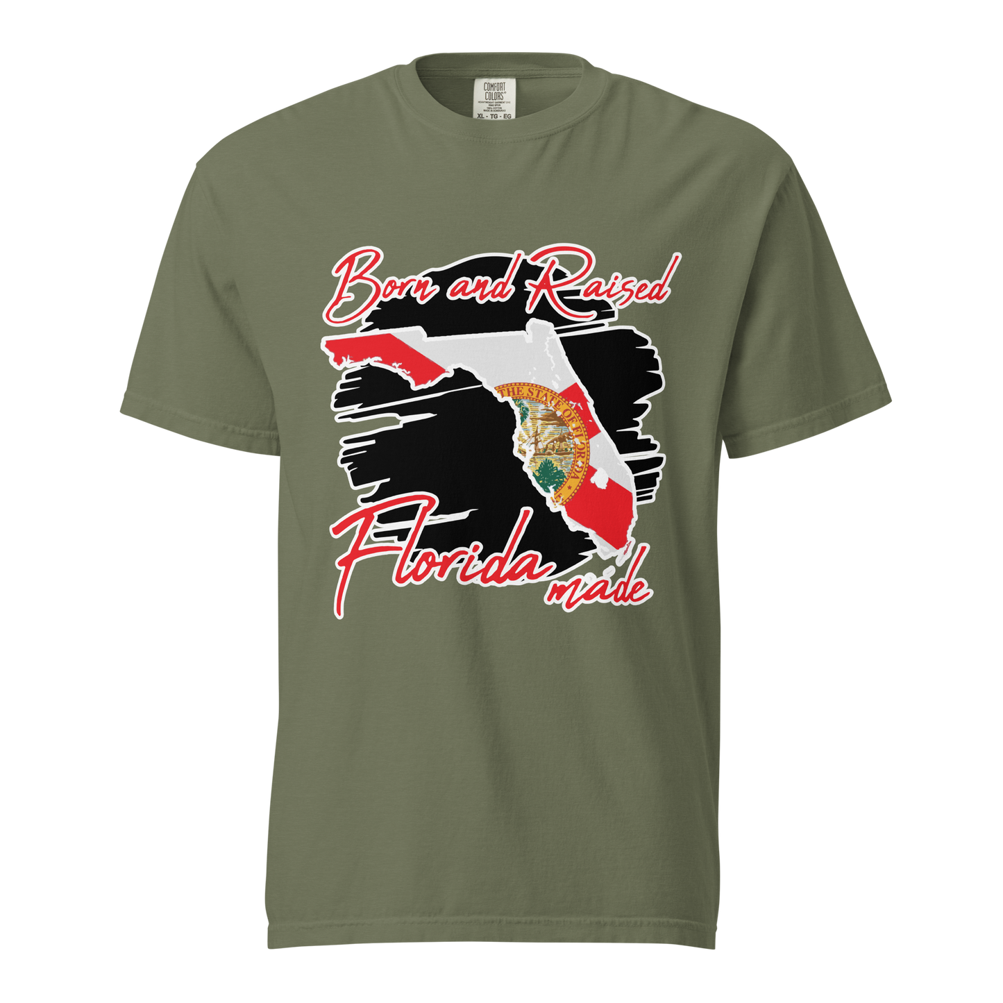 ${Florida State (Heavyweight t-shirt)} ${USA Love Florida State Unisex Garment-dyed t-shirt} ${xadaprints.com} ${XADA PRINTS