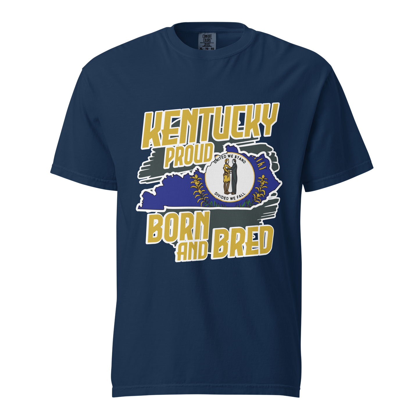 ${Kentucky State (Heavyweight t-shirt)} ${USA Love Kentucky State Unisex Garment-dyed t-shirt} ${xadaprints.com} ${XADA PRINTS