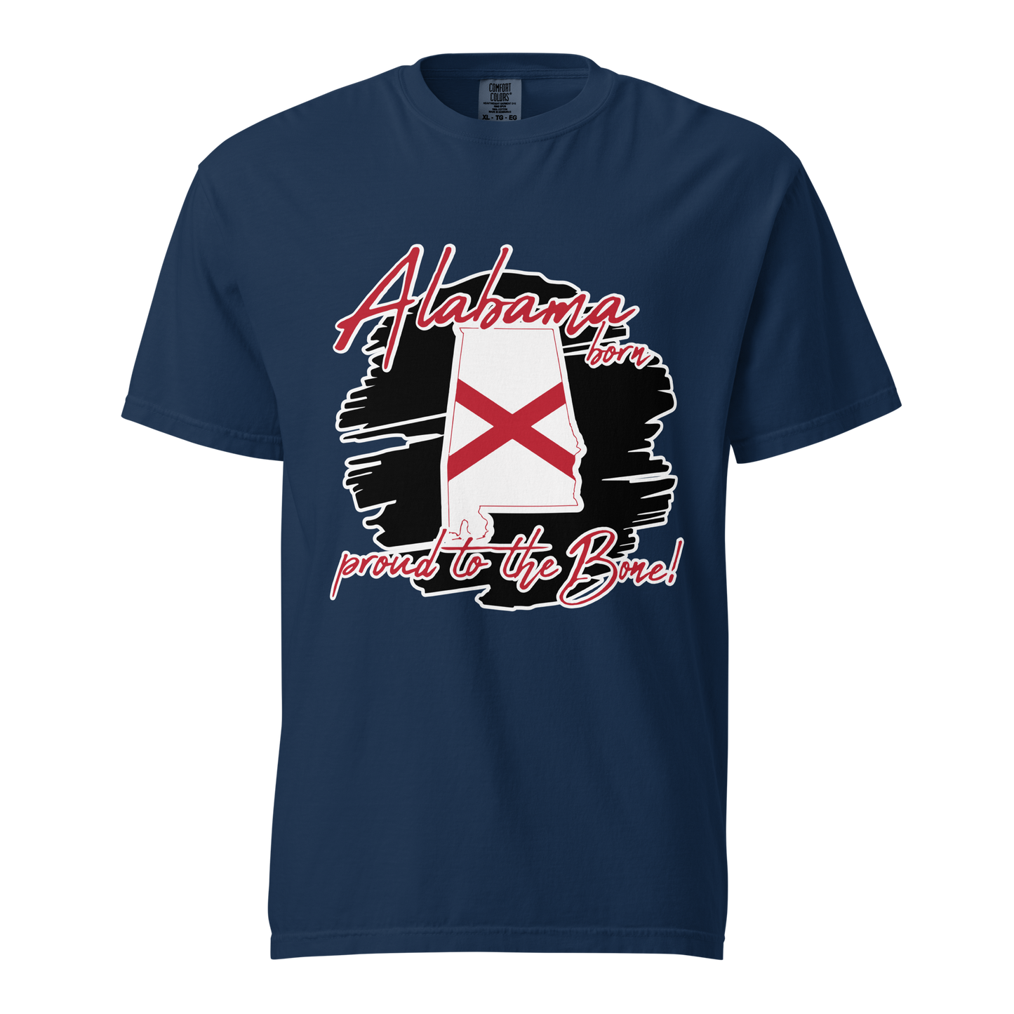 ${Alabama State (Heavyweight t-shirt)} ${USA Love Alabama State Unisex Garment-dyed t-shirt} ${xadaprints.com} ${XADA PRINTS}