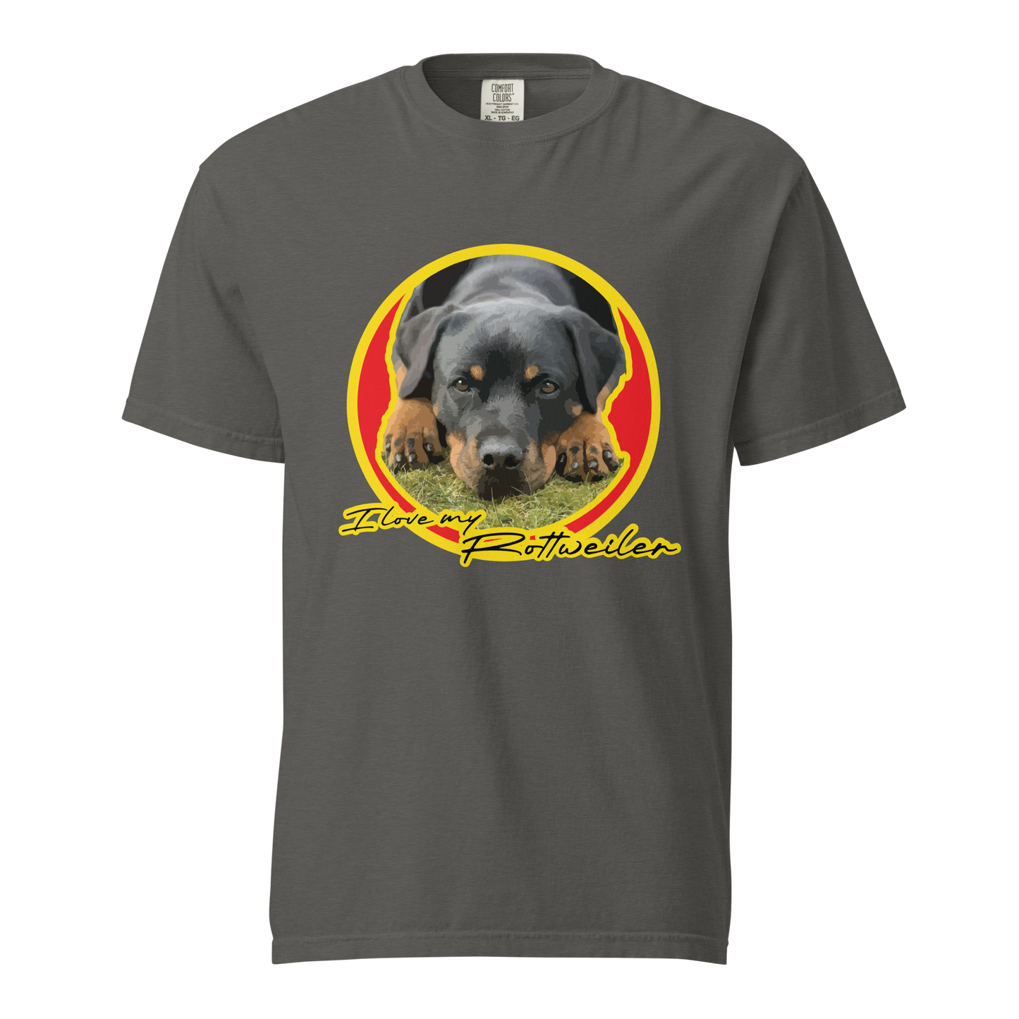 ${Rottweiler (Heavyweight t-shirt)} ${Pet Lovers Rottweiler Unisex (Heavyweight t-shirt)} ${xadaprints.com} ${XADA PRINTS}