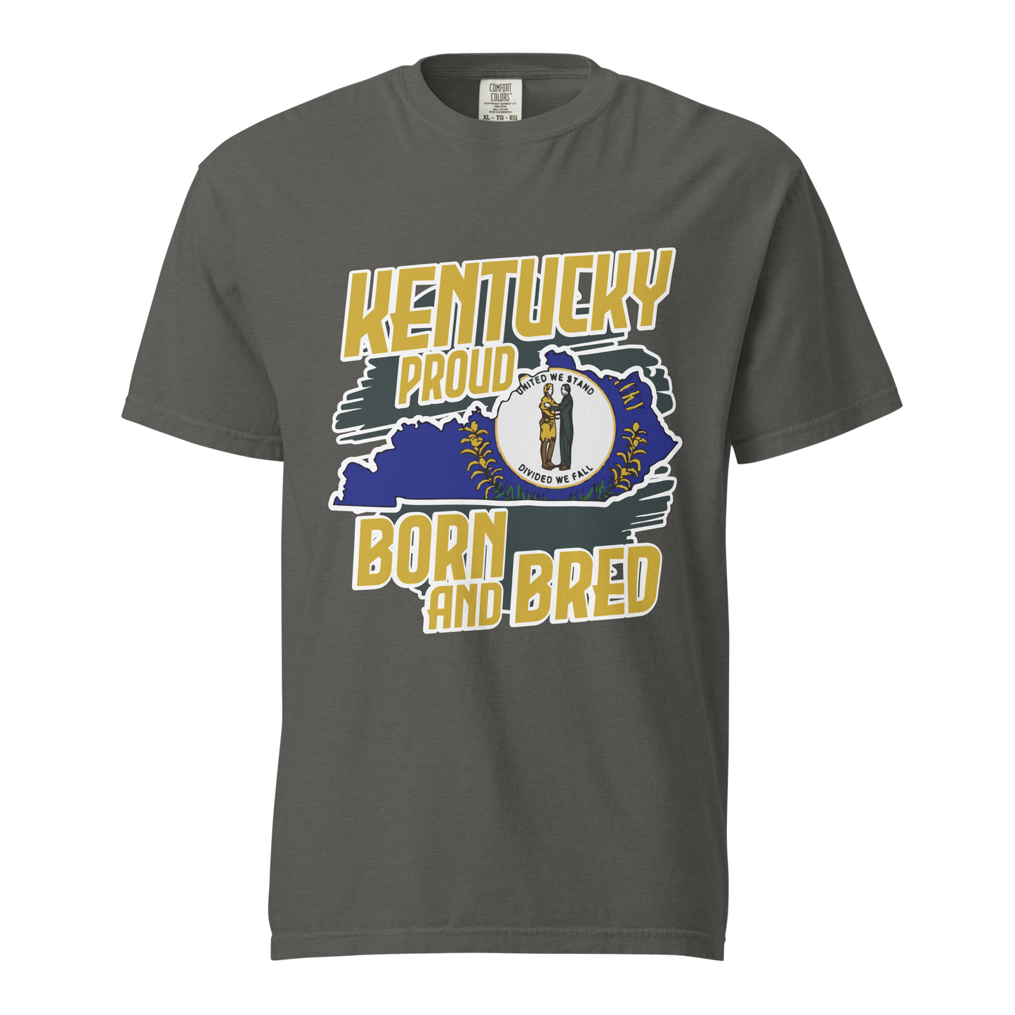 ${Kentucky State (Heavyweight t-shirt)} ${USA Love Kentucky State Unisex Garment-dyed t-shirt} ${xadaprints.com} ${XADA PRINTS