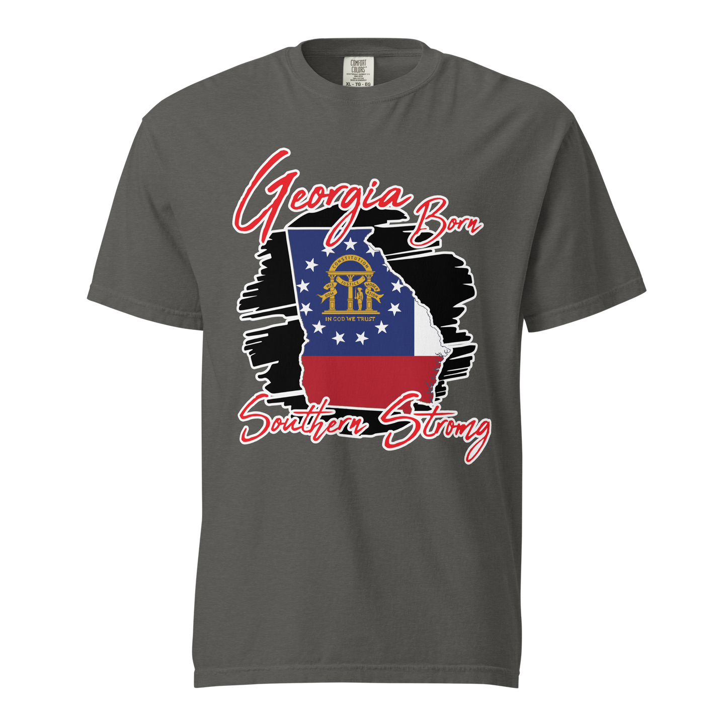 ${Georgia State (Heavyweight t-shirt)} ${USA Love Georgia State Unisex Garment-dyed t-shirt} ${xadaprints.com} ${XADA PRINTS