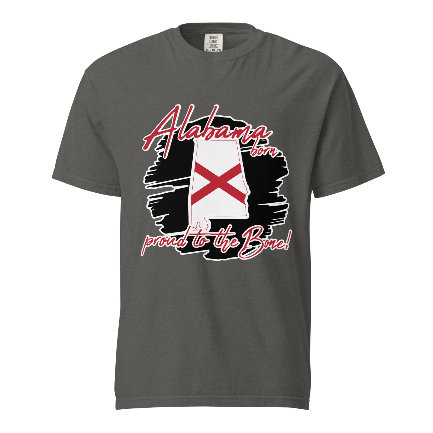 ${Alabama State (Heavyweight t-shirt)} ${USA Love Alabama State Unisex Garment-dyed t-shirt} ${xadaprints.com} ${XADA PRINTS}