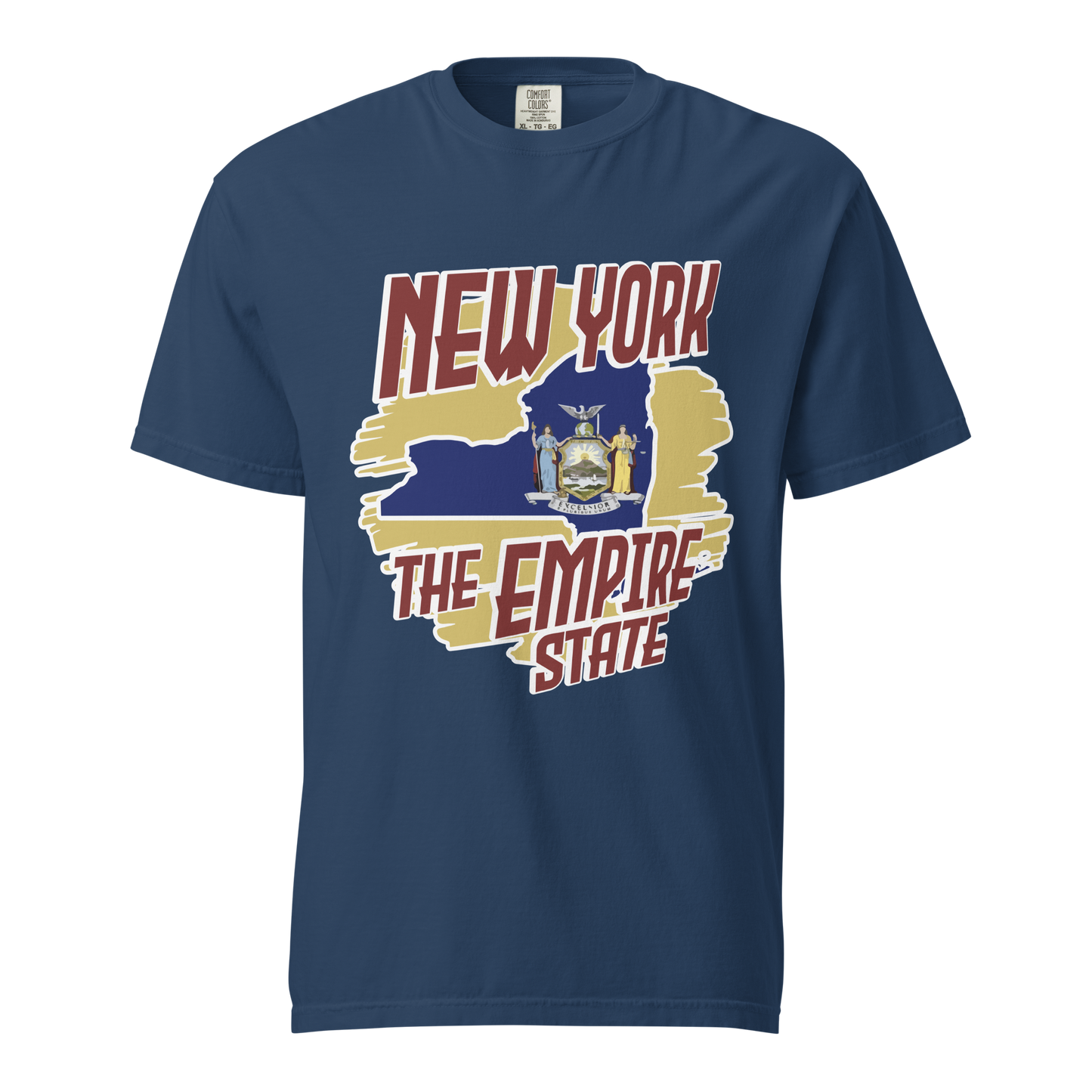${New York State (Heavyweight t-shirt)} ${USA Love New York State Unisex Garment-dyed t-shirt} ${xadaprints.com} ${XADA PRINTS
