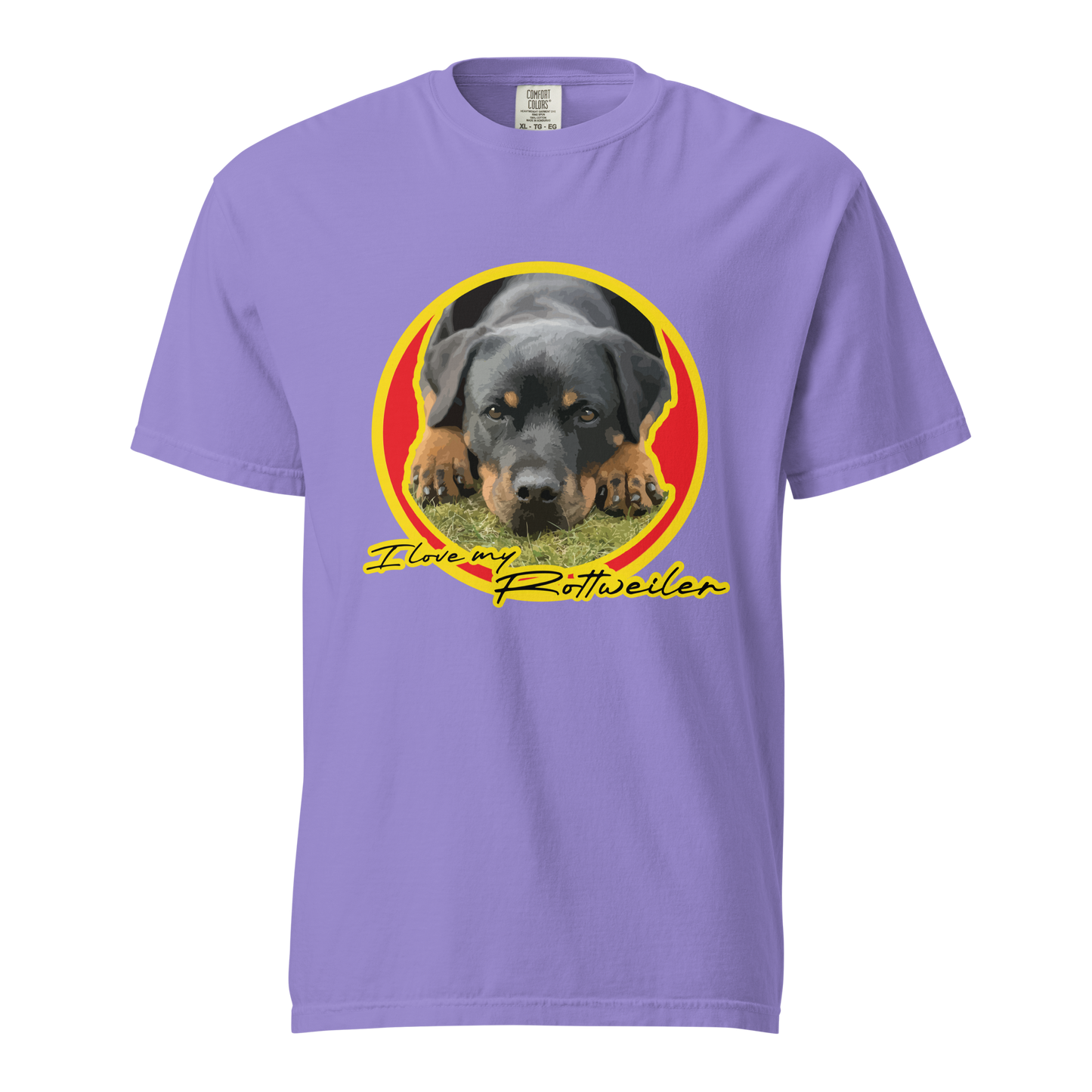 ${Rottweiler (Heavyweight t-shirt)} ${Pet Lovers Rottweiler Unisex (Heavyweight t-shirt)} ${xadaprints.com} ${XADA PRINTS}