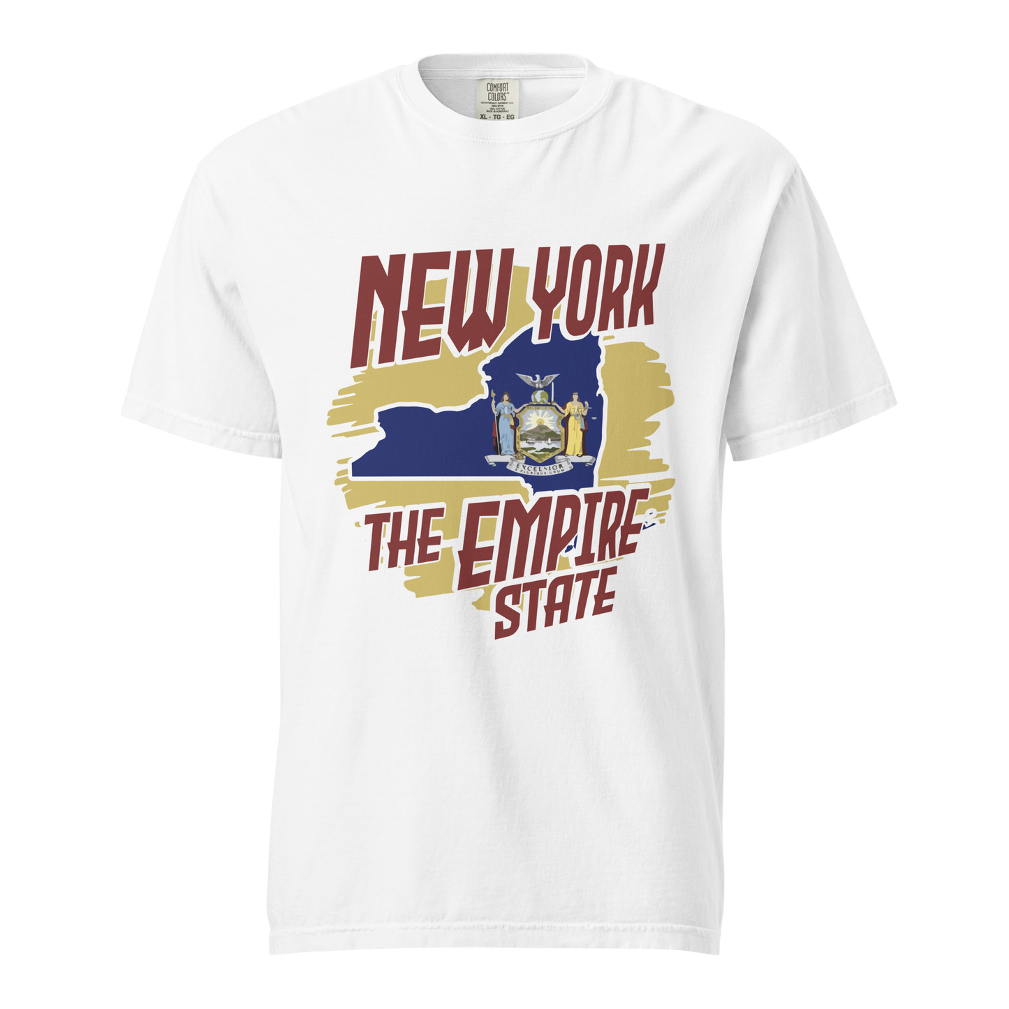 ${New York State (Heavyweight t-shirt)} ${USA Love New York State Unisex Garment-dyed t-shirt} ${xadaprints.com} ${XADA PRINTS