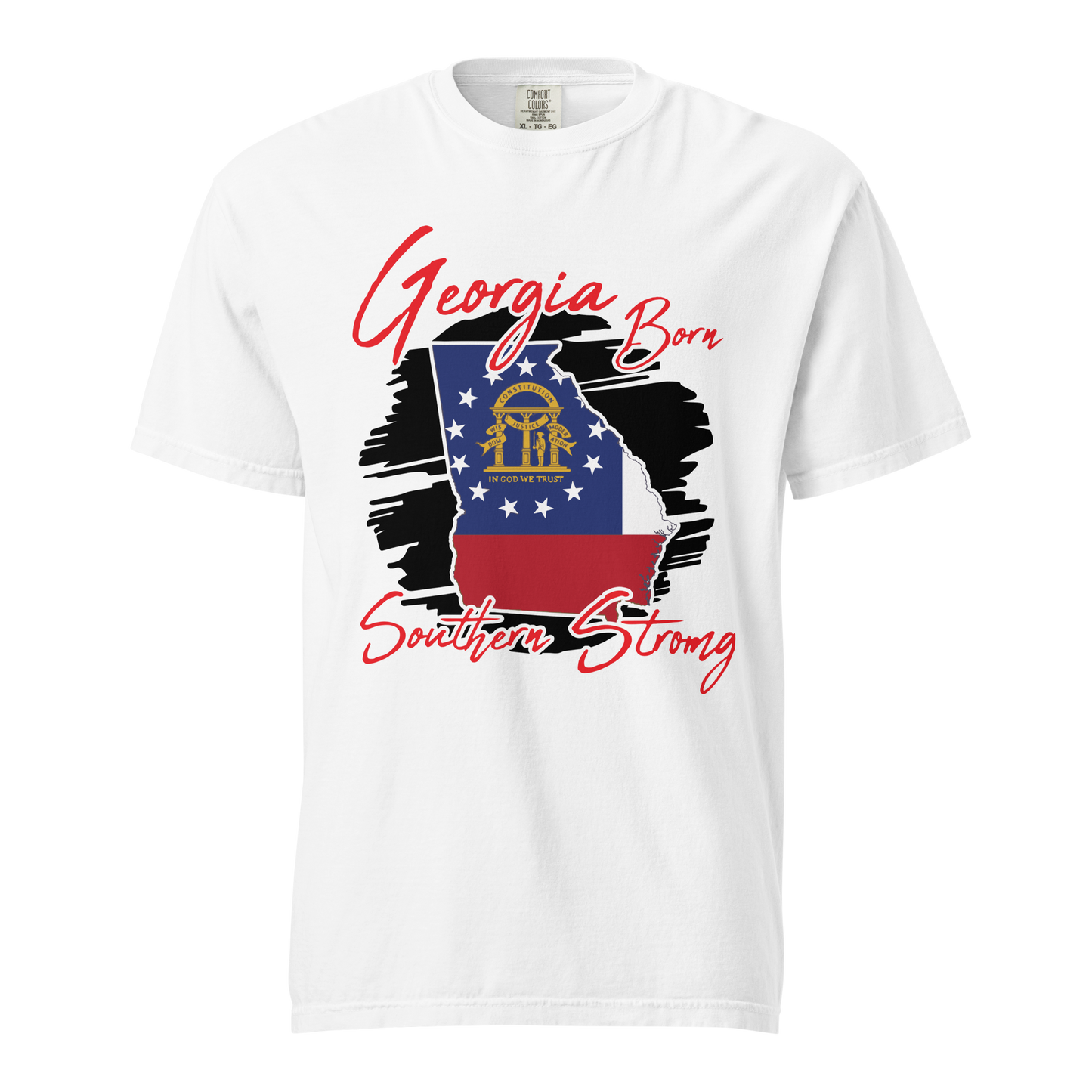 ${Georgia State (Heavyweight t-shirt)} ${USA Love Georgia State Unisex Garment-dyed t-shirt} ${xadaprints.com} ${XADA PRINTS