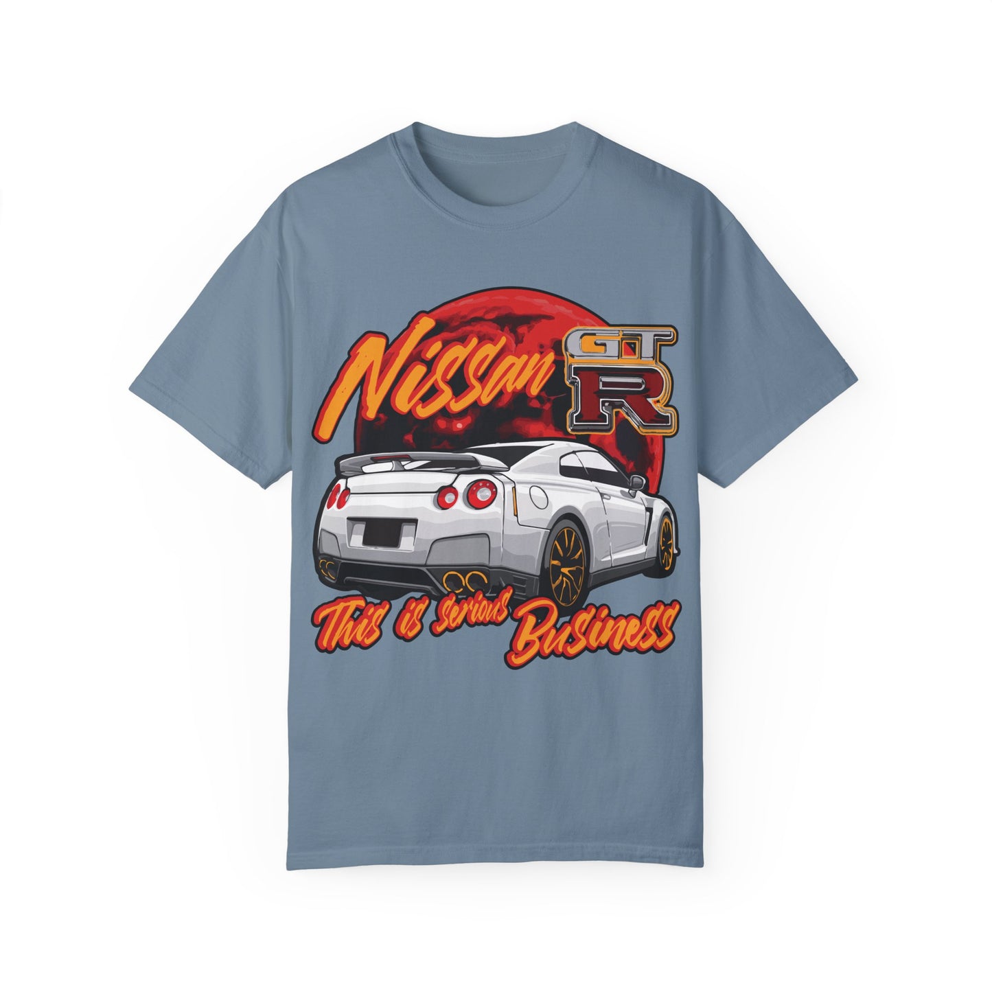 "Legendary cars - Nissan GT-R" - Unisex (Garment-Dyed T-Shirt)