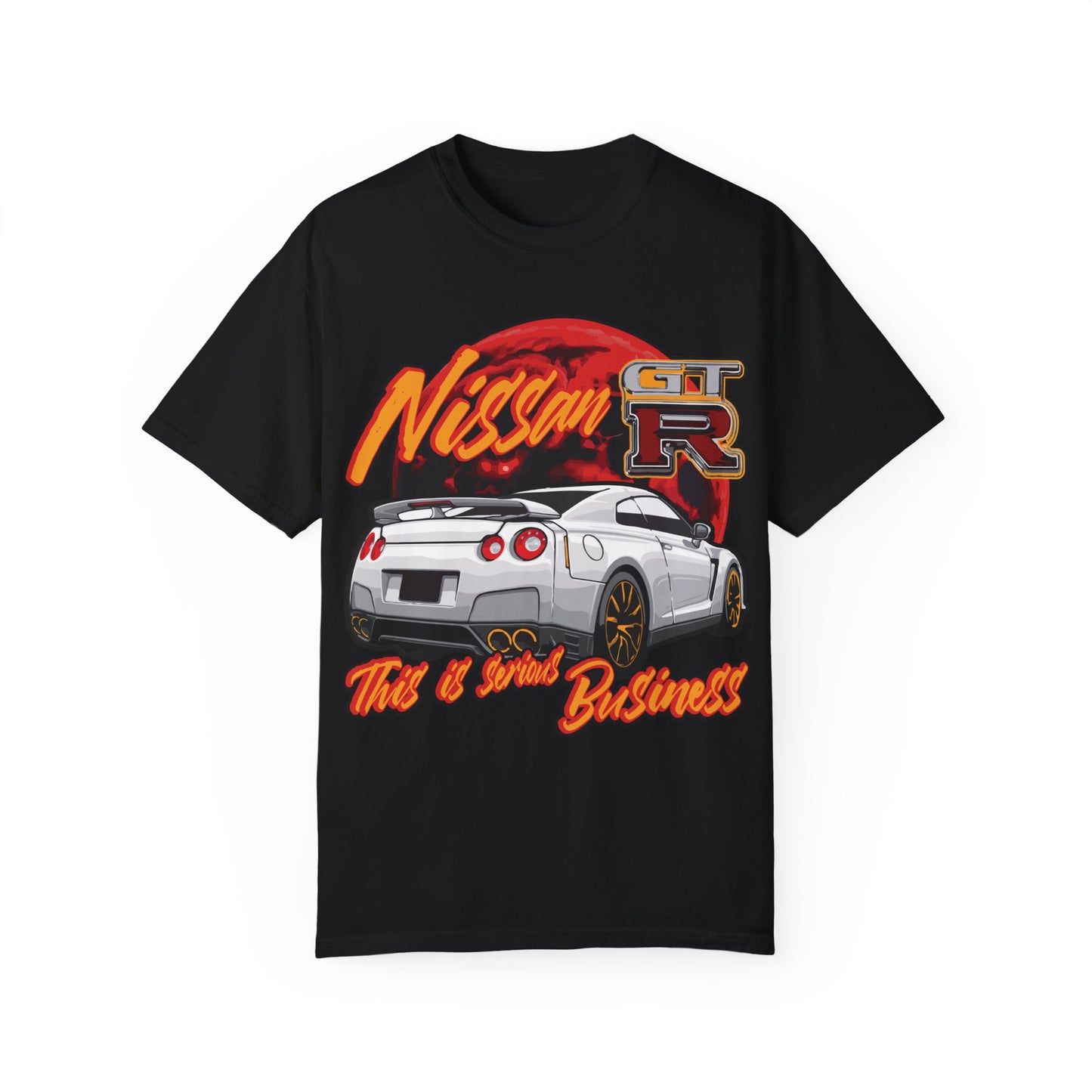 "Legendary cars - Nissan GT-R" - Unisex (Garment-Dyed T-Shirt)