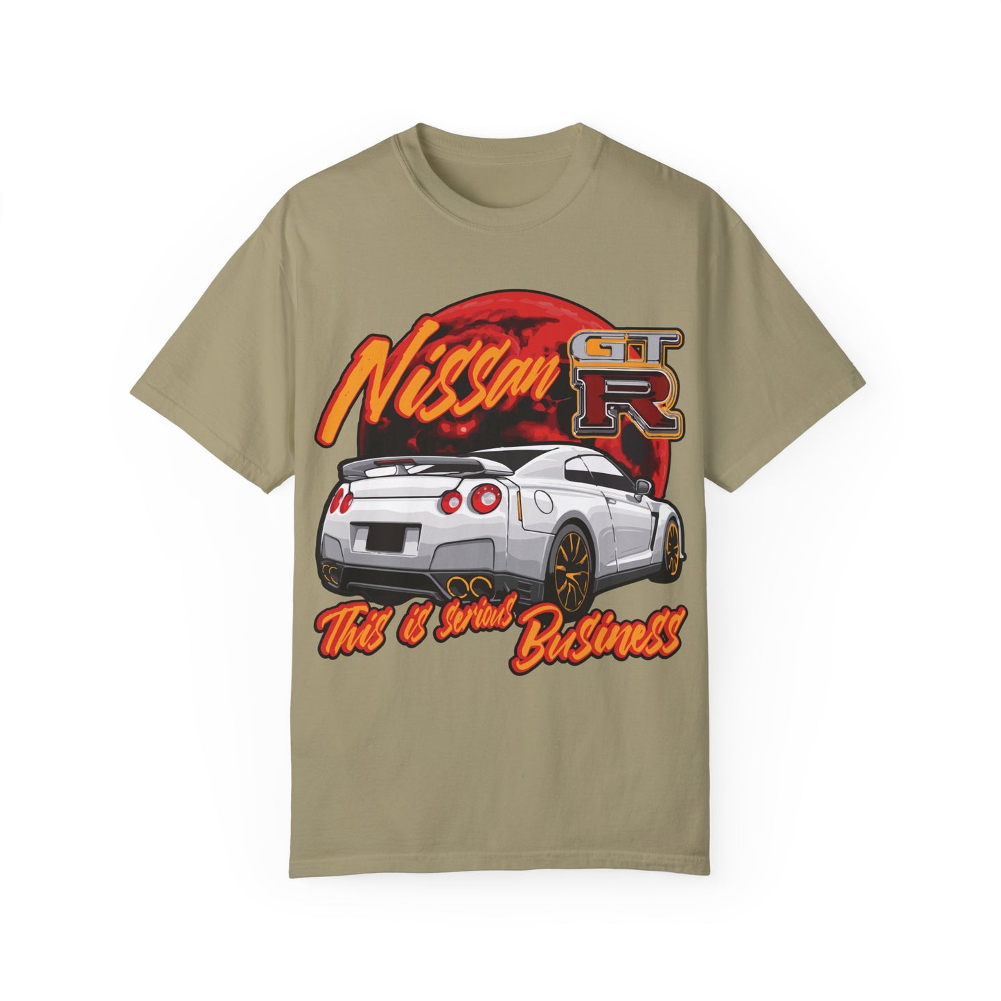 "Legendary cars - Nissan GT-R" - Unisex (Garment-Dyed T-Shirt)