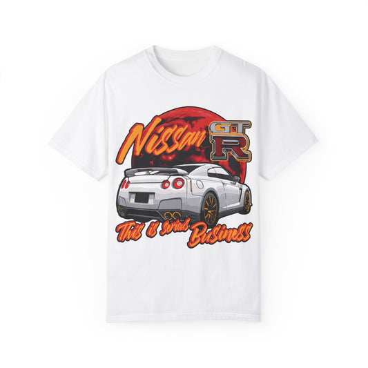 "Legendary cars - Nissan GT-R" - Unisex (Garment-Dyed T-Shirt)