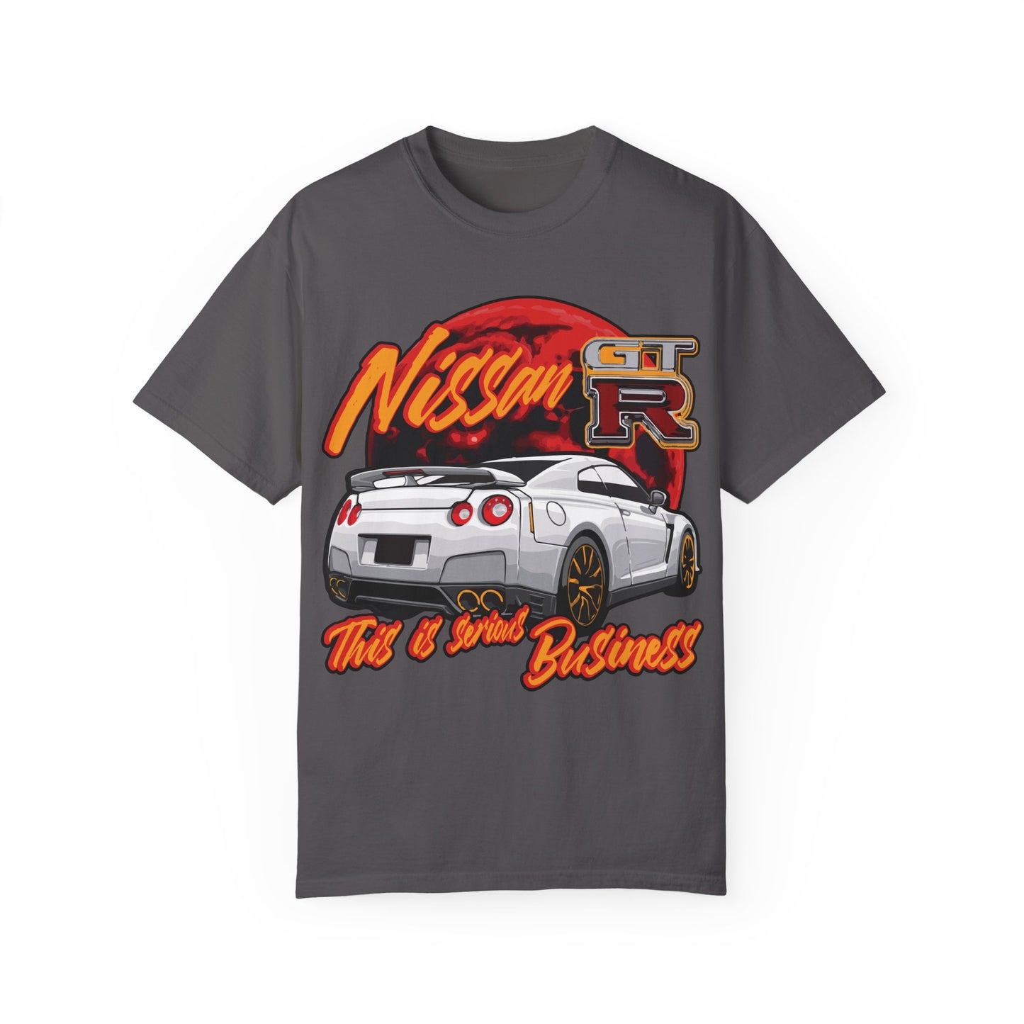 "Legendary cars - Nissan GT-R" - Unisex (Garment-Dyed T-Shirt)