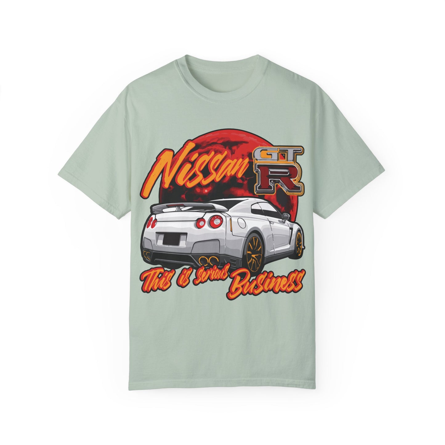 "Legendary cars - Nissan GT-R" - Unisex (Garment-Dyed T-Shirt)