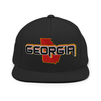 ${Georgia Baseball Cap} ${Cap with Georgia State map and Georgia name on it.} ${xadaprints.com} ${XADA PRINTS}